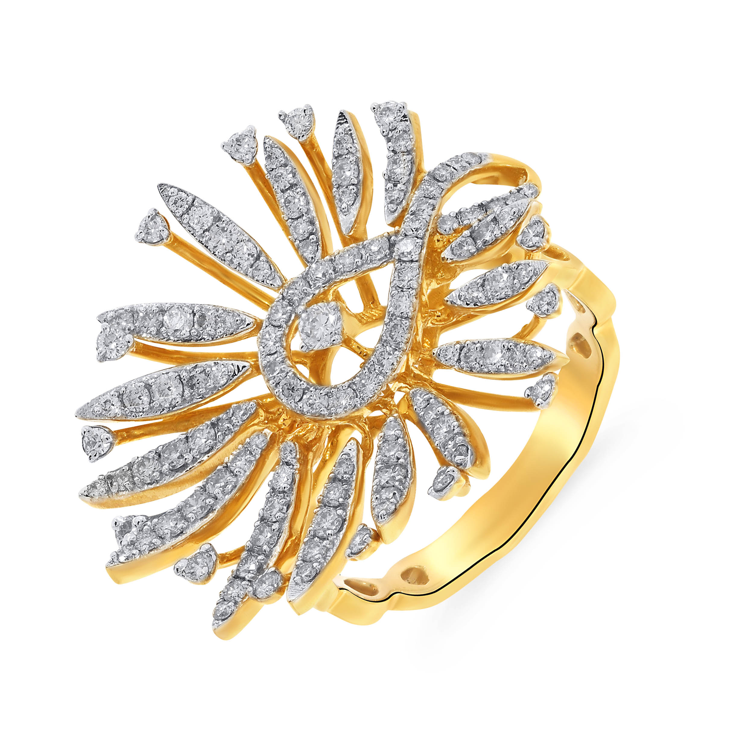 Glimmering Daisy Diamond Ring - Senco Gold and Diamonds