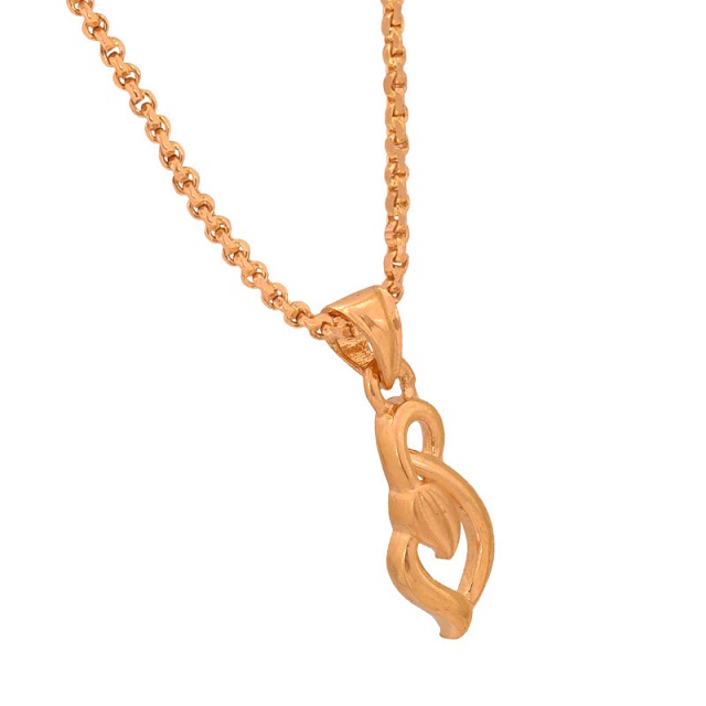 Leafy Knot Gold Pendant - Senco Gold and Diamonds