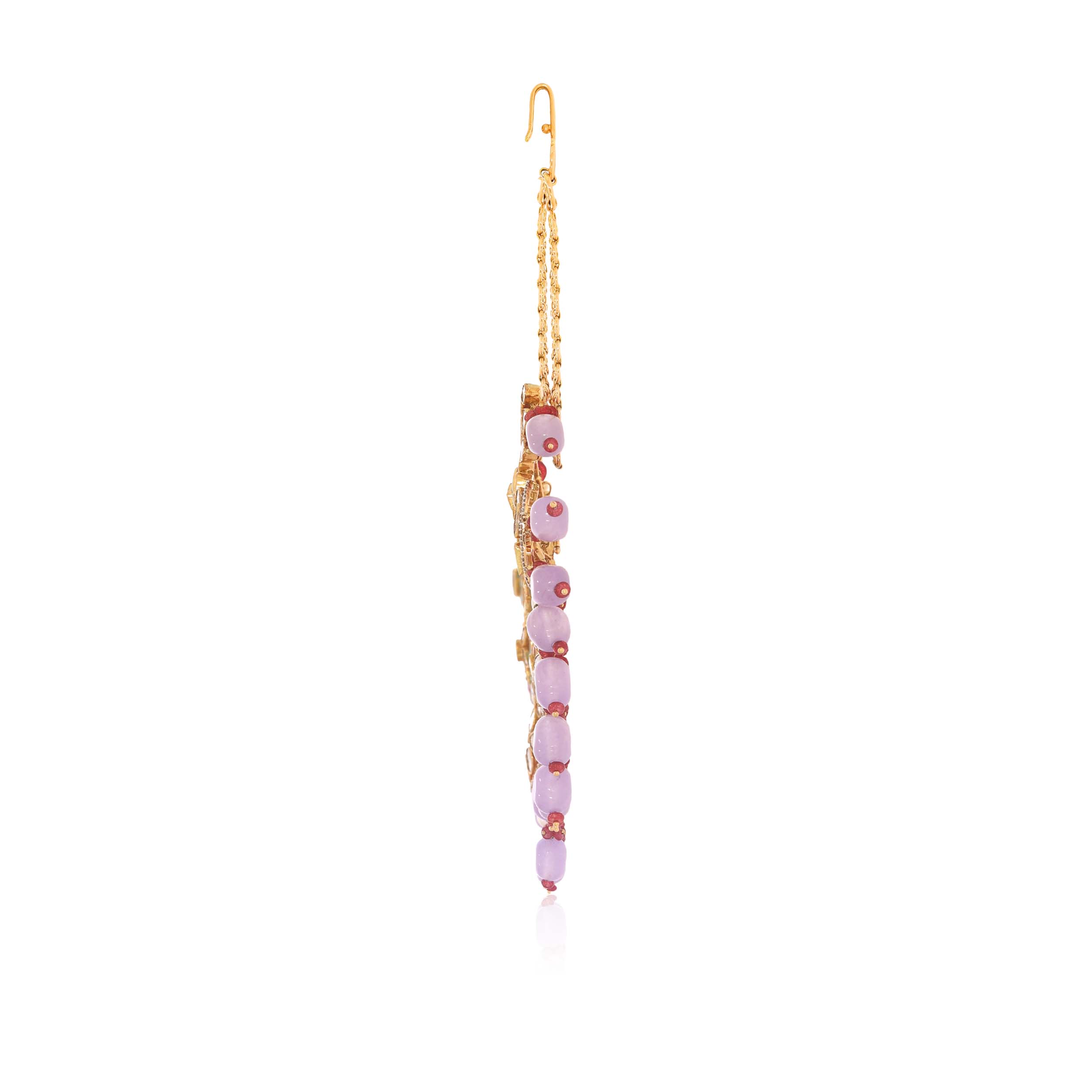 Dripping Treasure Polki Choker Necklace - Senco Gold and Diamonds