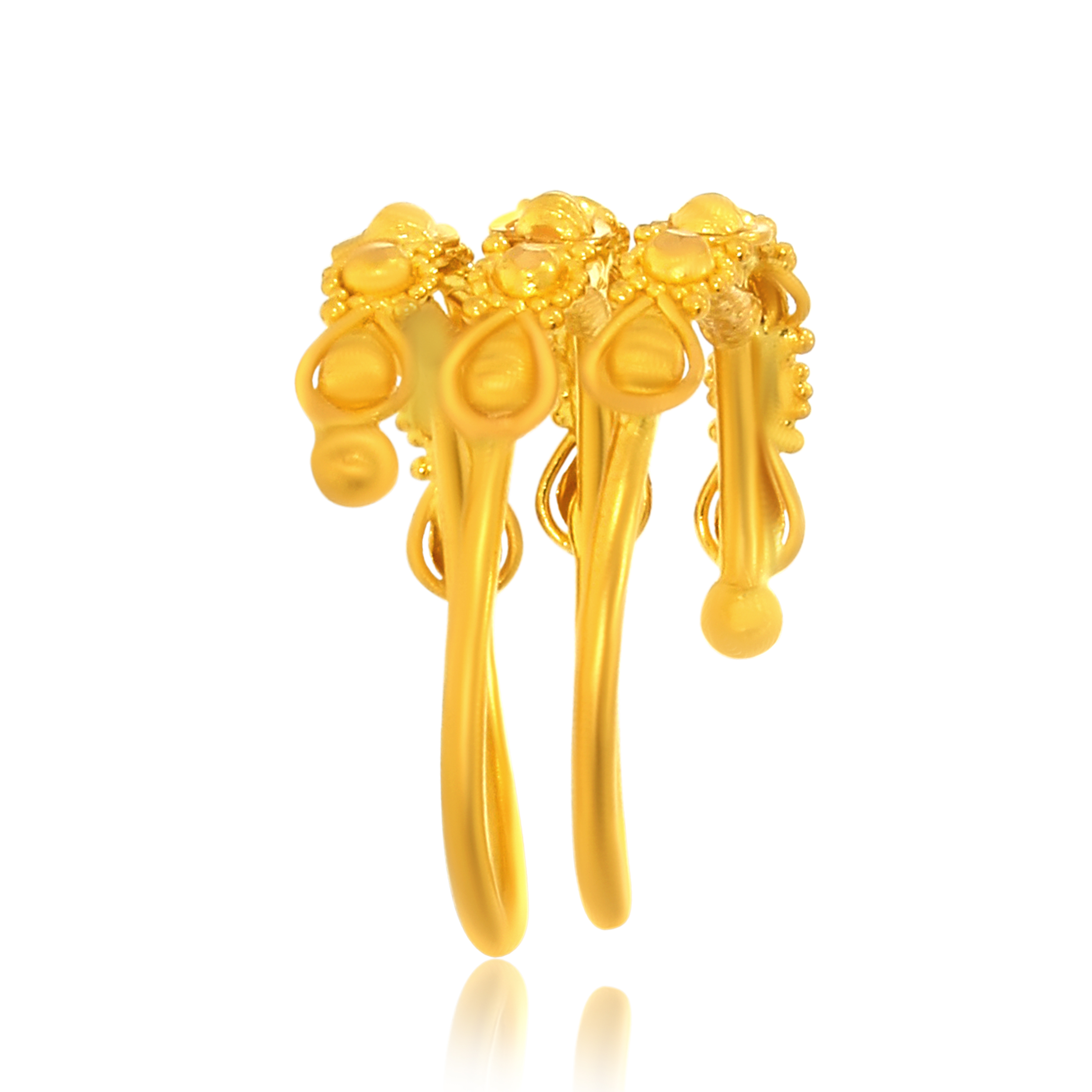 Rezi Droplets Gold Ring - Senco Gold and Diamonds