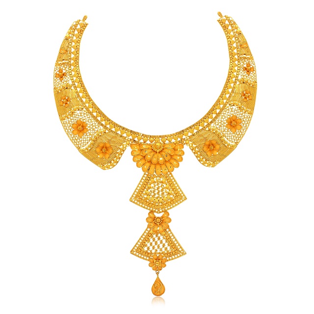 Articulate Bloom Gold Necklace - Senco Gold and Diamonds