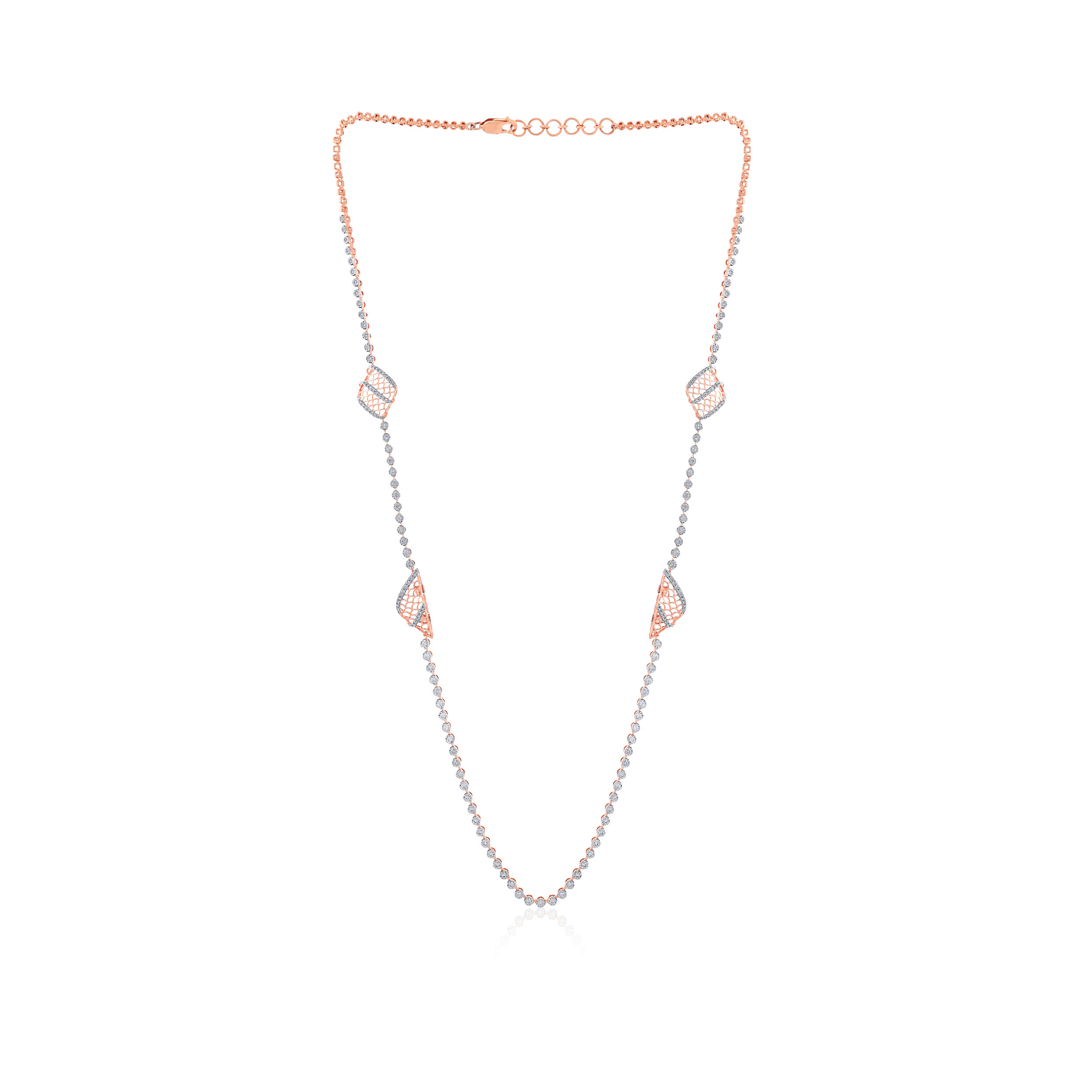 Geometric Glam Diamond Necklace - Senco Gold and Diamonds