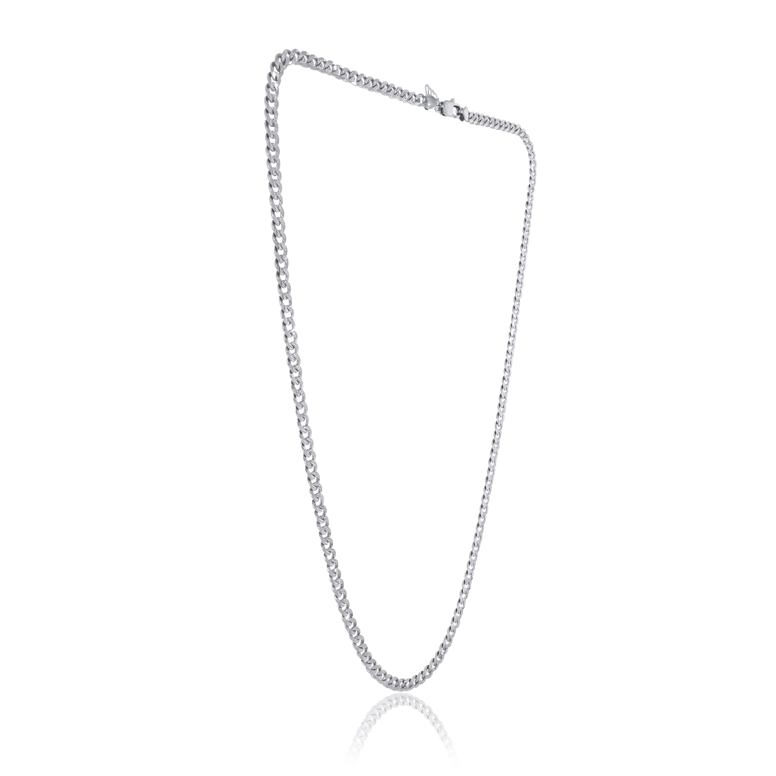Virile Interlocking Bond Men's Platinum Chain - Senco Gold and Diamonds