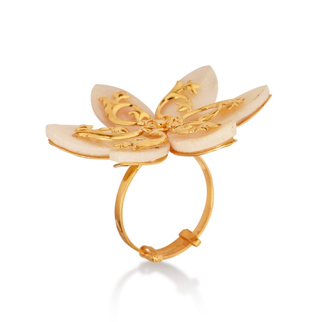 Floret Aura Gold Ring - Senco Gold and Diamonds
