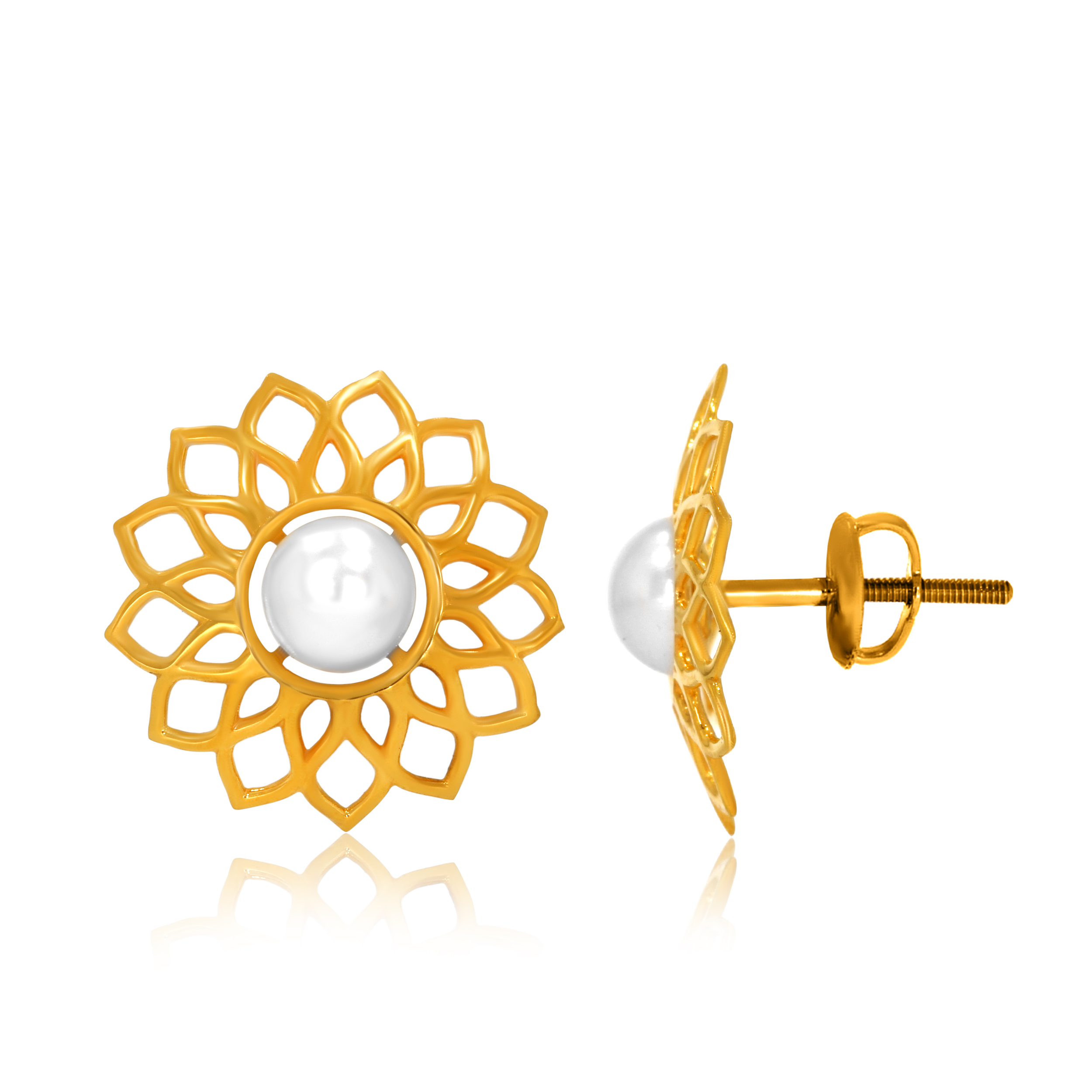 Ultimate Sunshine Gold Studs - Senco Gold and Diamonds