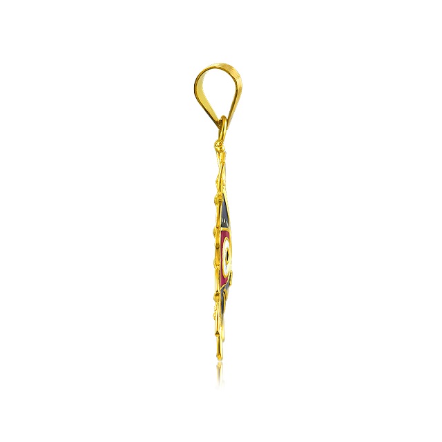 Deity Charm Gold Pendant - Senco Gold and Diamonds