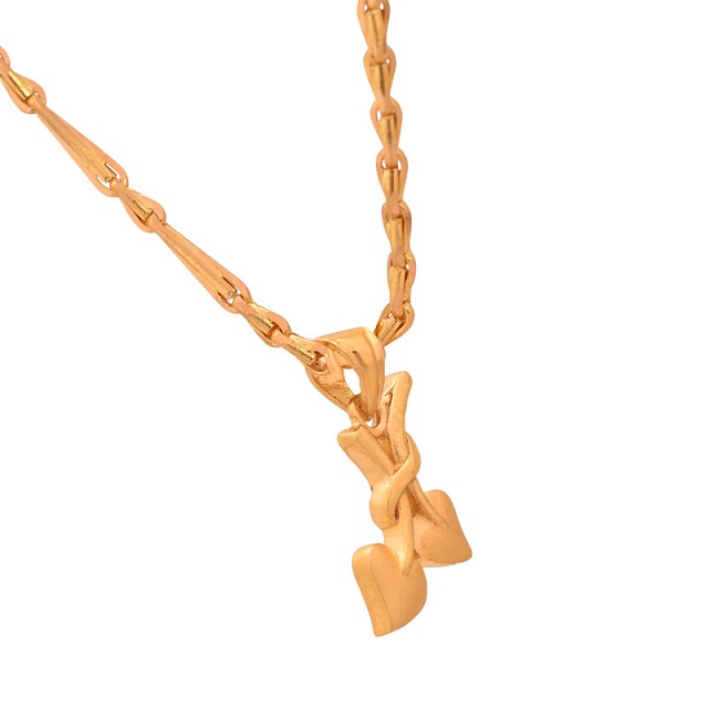 Leafy Adore Gold Pendant - Senco Gold and Diamonds