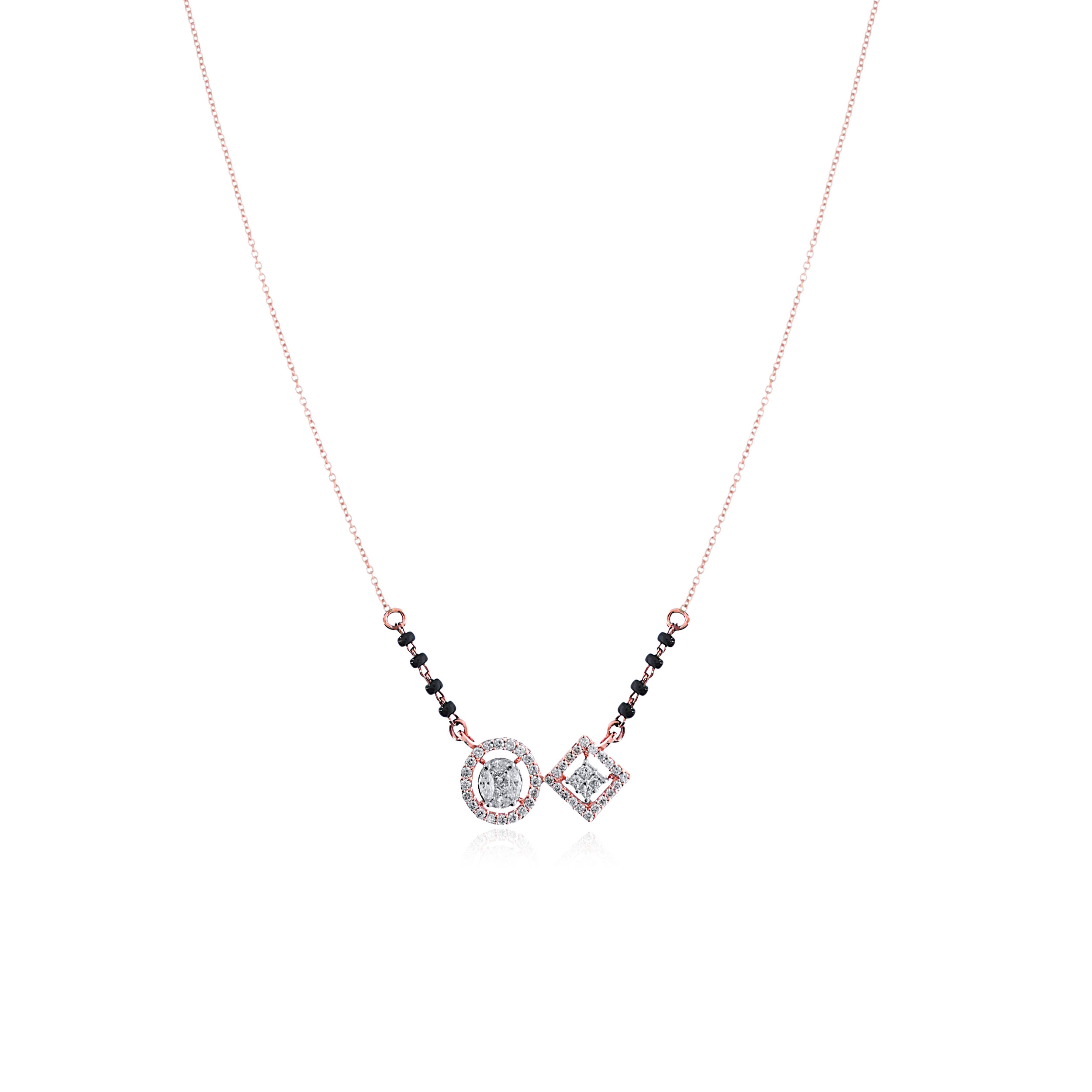 Diverse Duo Diamond Mangalsutra - Senco Gold and Diamonds