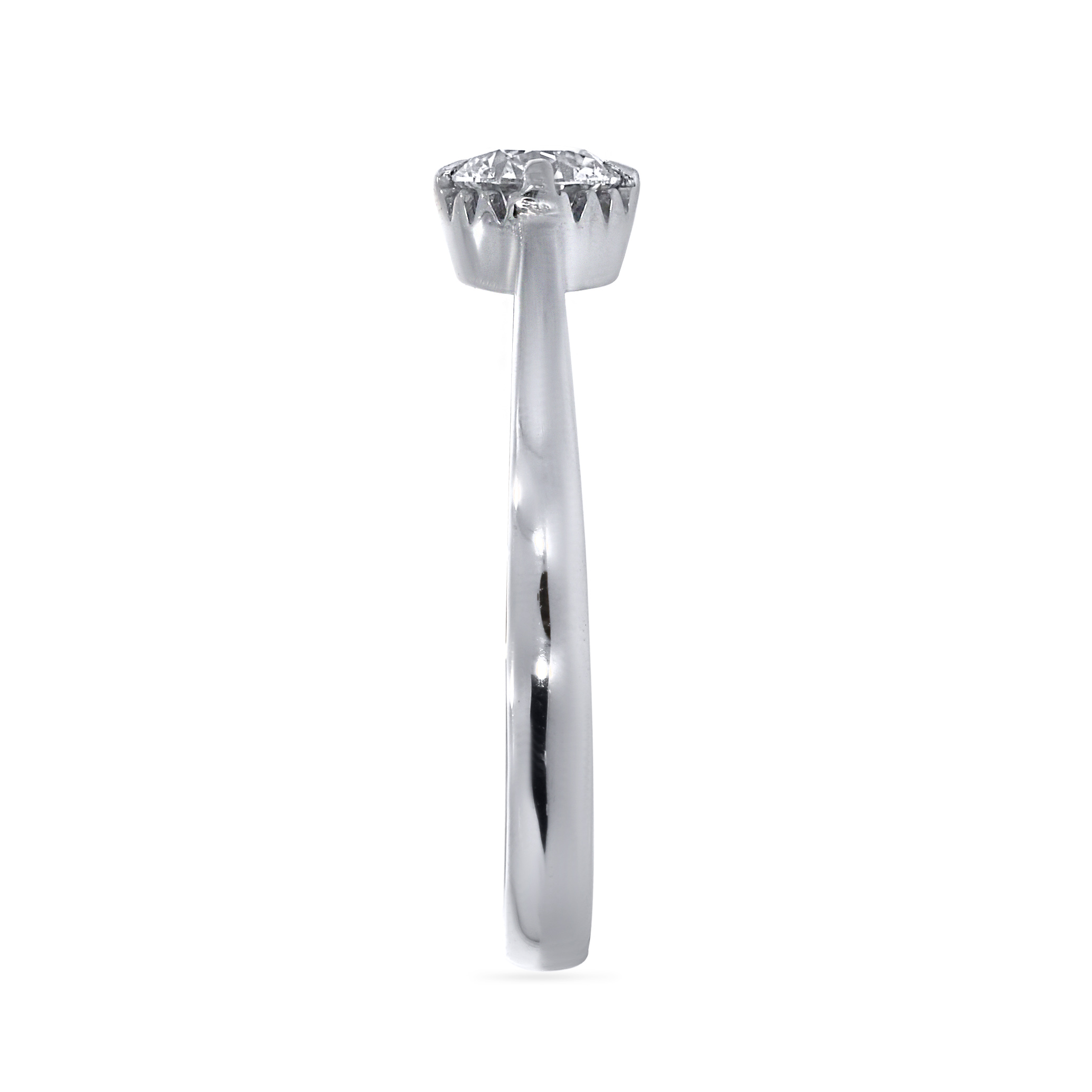 Alluring Spherical Glow Platinum Ring - Senco Gold and Diamonds