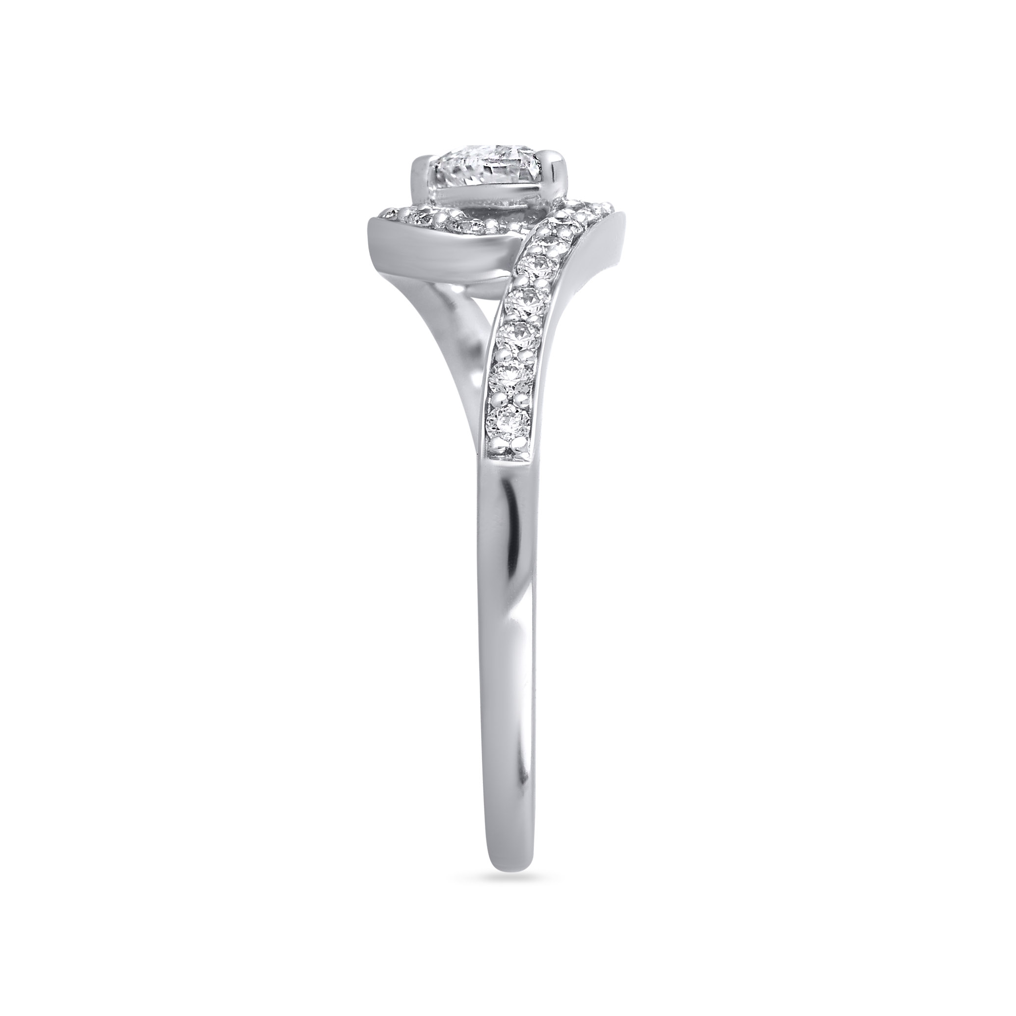 Grand Curve Platinum Ring - Senco Gold and Diamonds