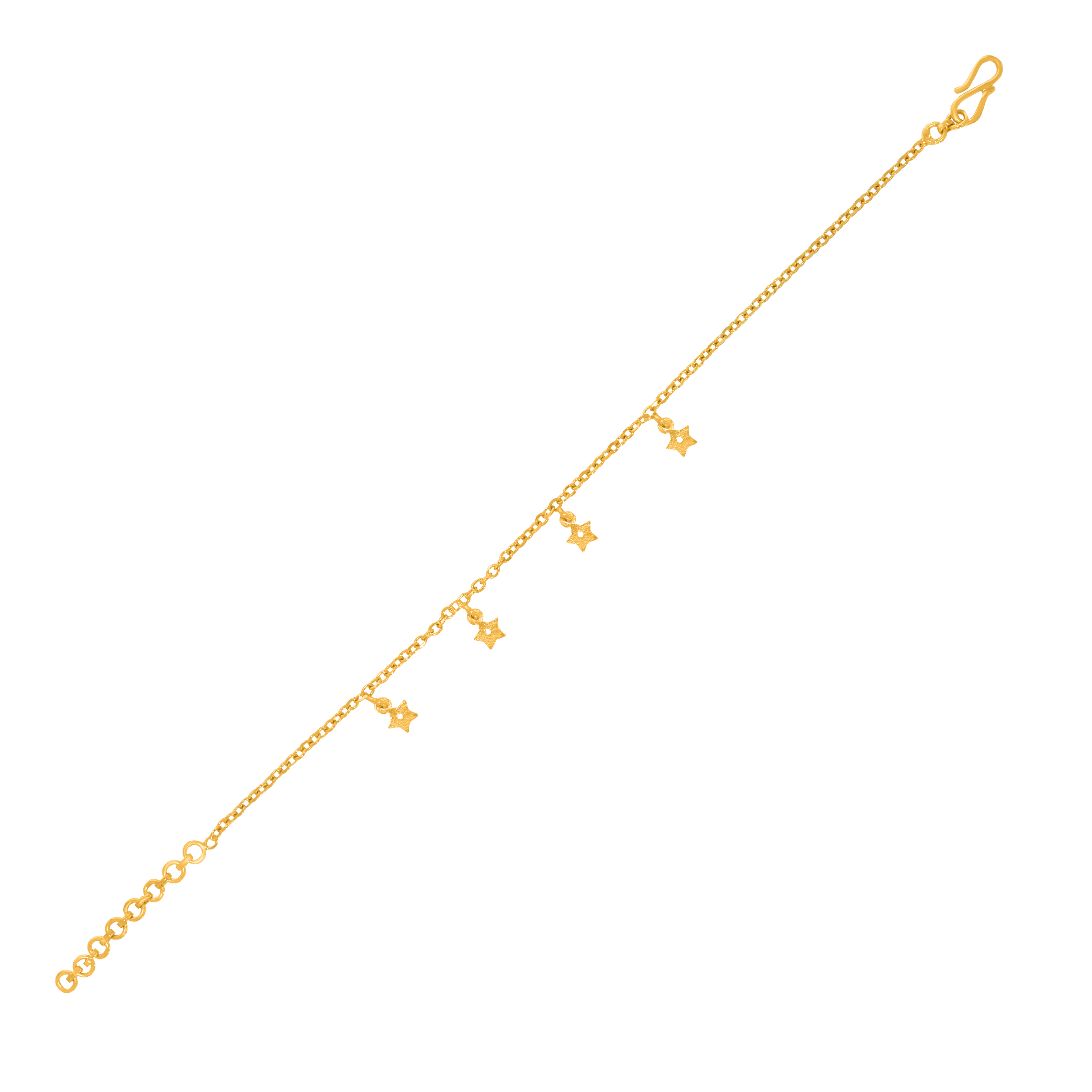 Starry Dangle Gold Bracelet - Senco Gold and Diamonds