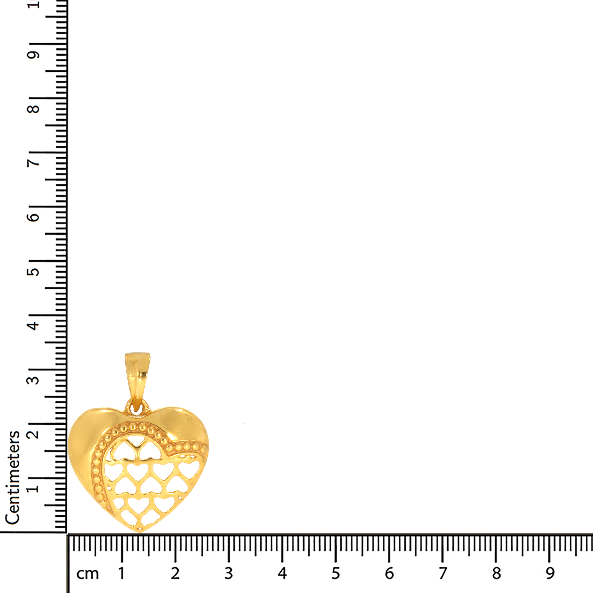 Happy Heart Gold Pendant - Senco Gold and Diamonds