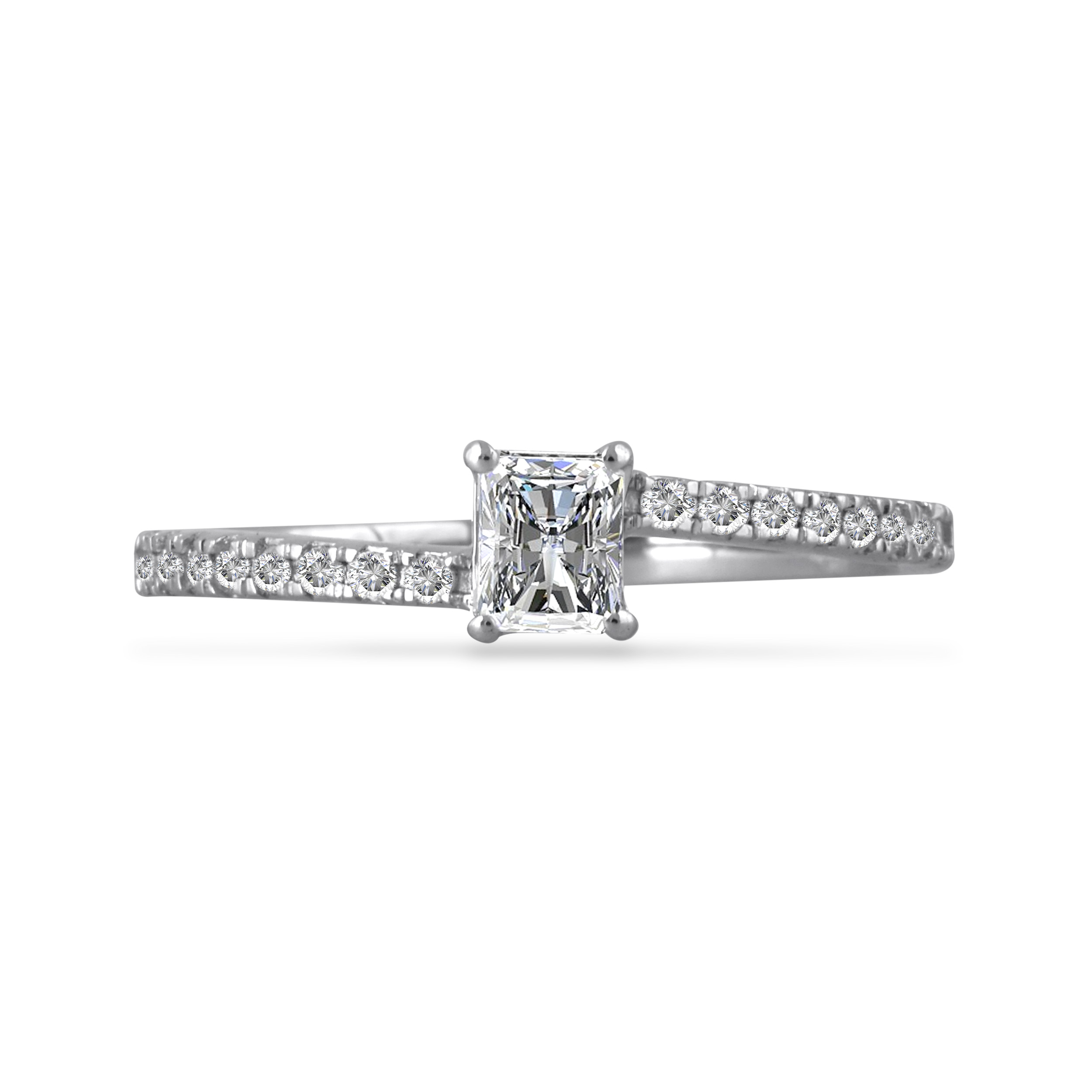 Radiant Loop Platinum Ring - Senco Gold and Diamonds