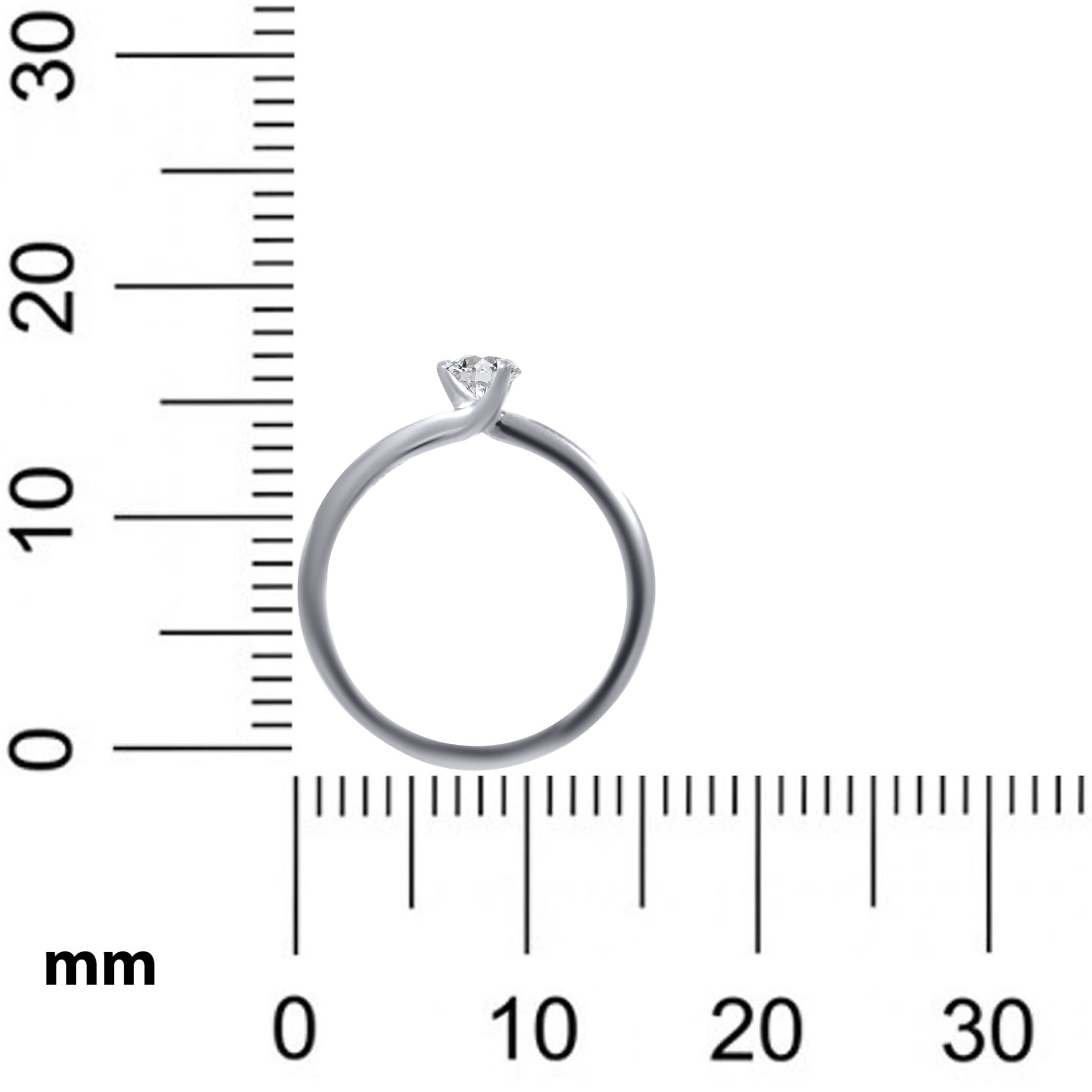 Slender Shine Platinum Ring - Senco Gold and Diamonds
