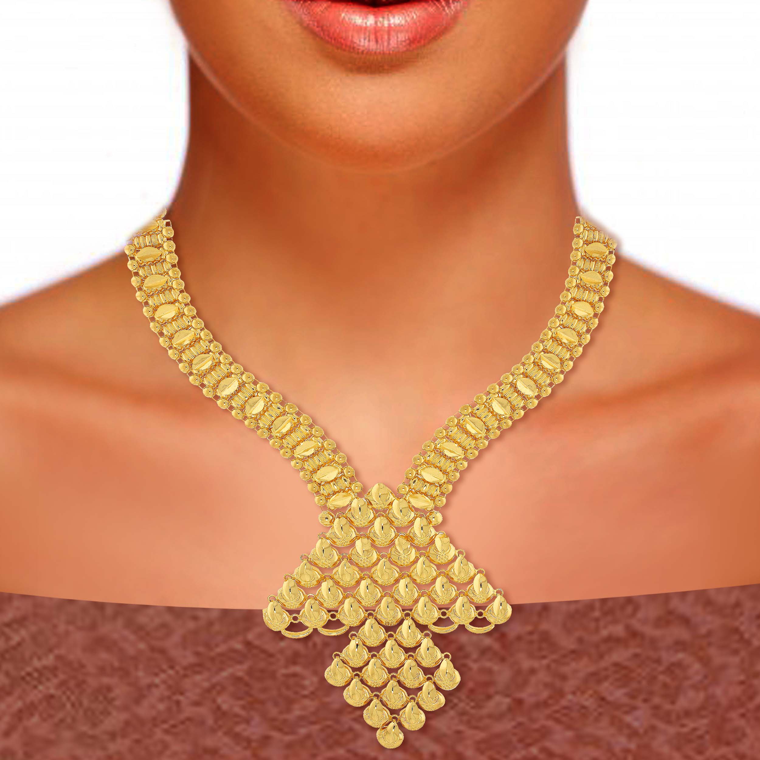 Diya Grace Gold Necklace - Senco Gold and Diamonds