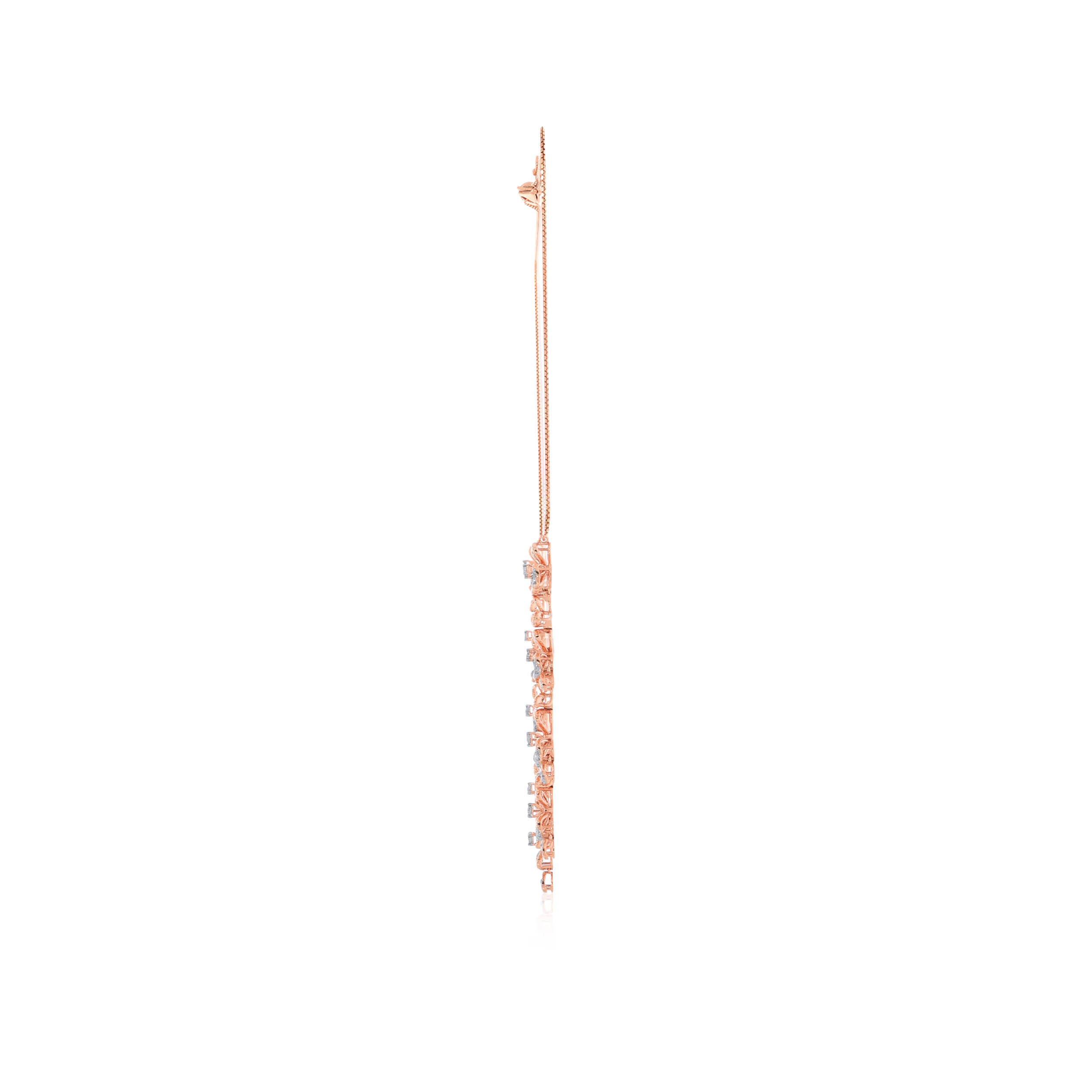 Divine Floral Diamond Choker Necklace - Senco Gold and Diamonds