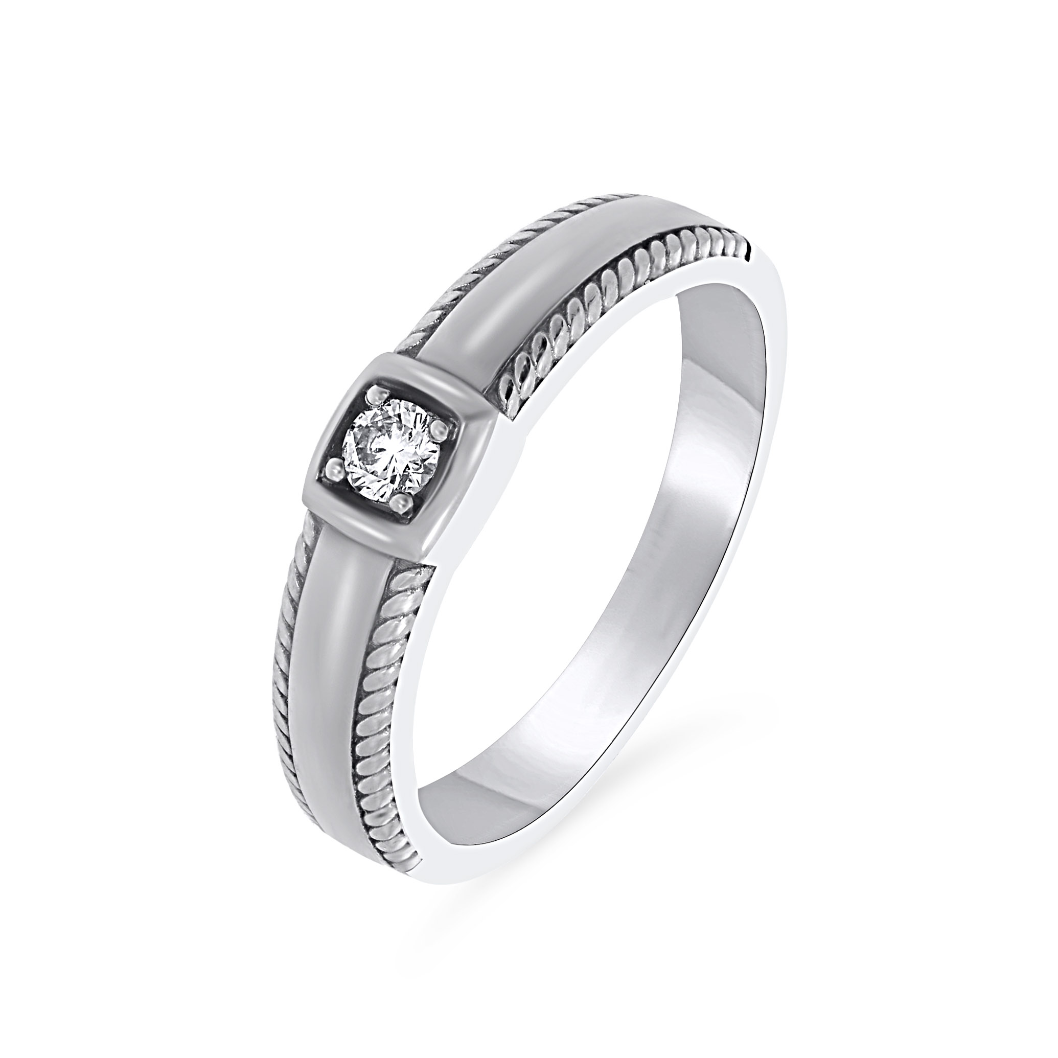 Analogue Vigour Men Platinum Band Ring - Senco Gold and Diamonds