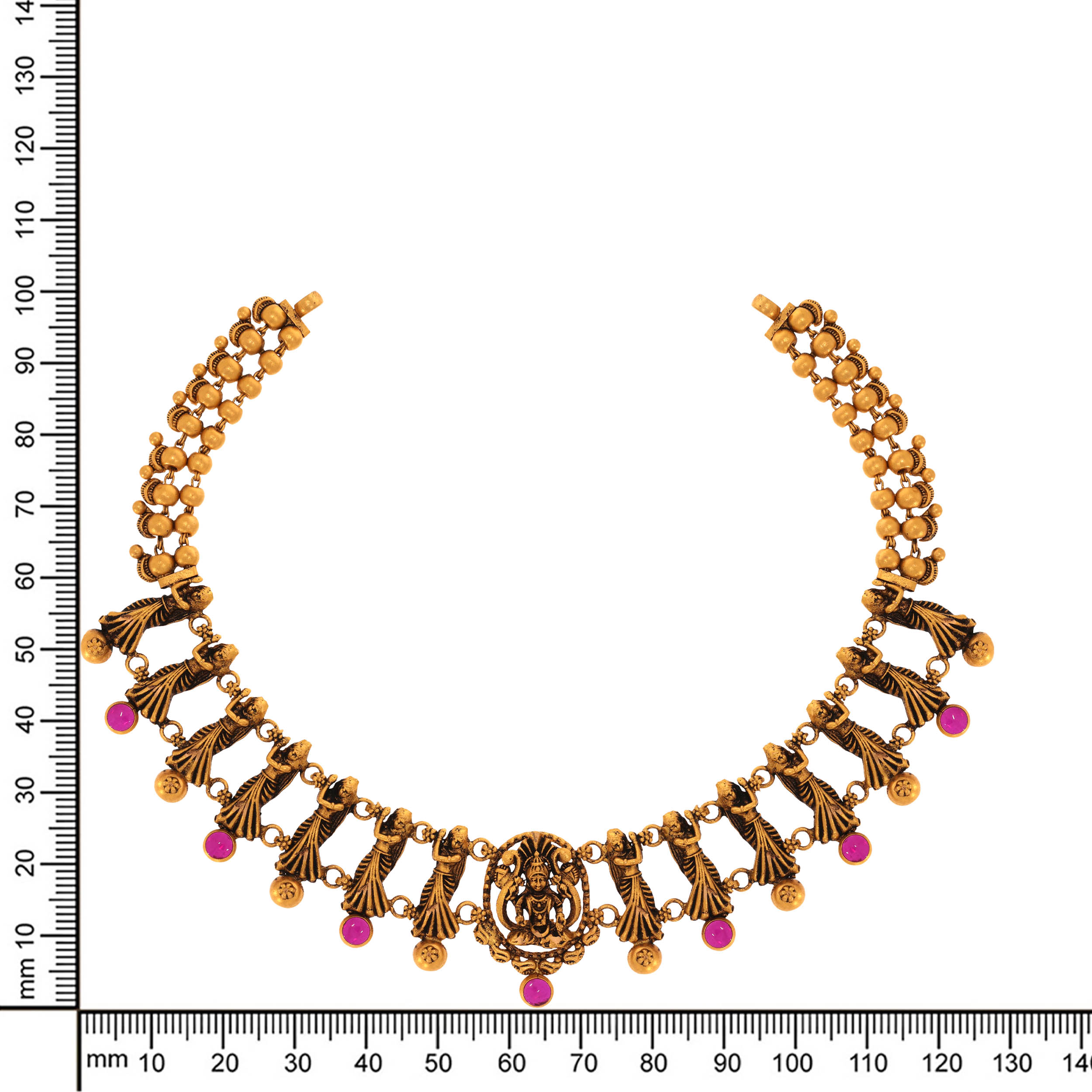 Elegant Devotees Antique Gold Necklace - Senco Gold and Diamonds