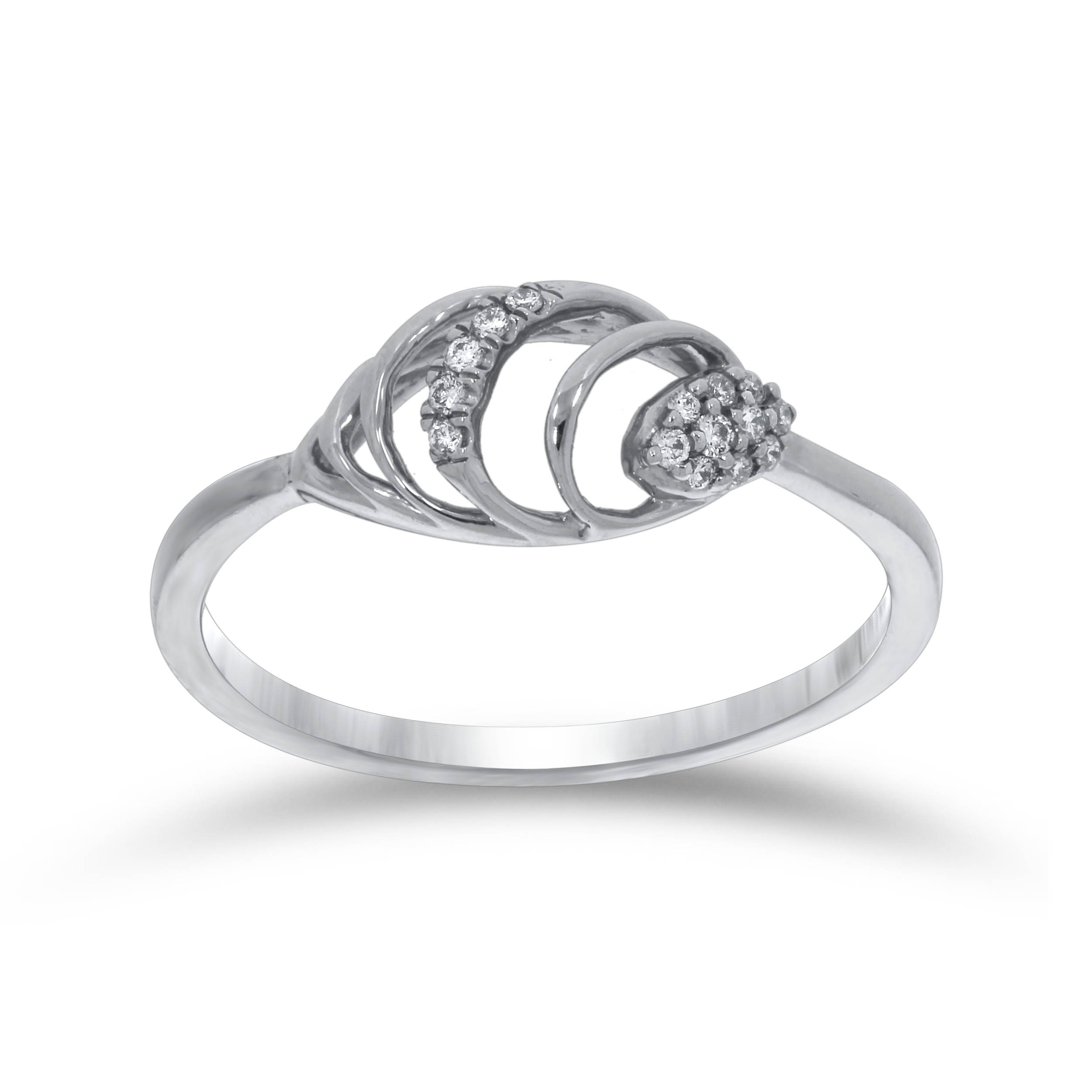 Conch Shine Platinum Ring - Senco Gold and Diamonds