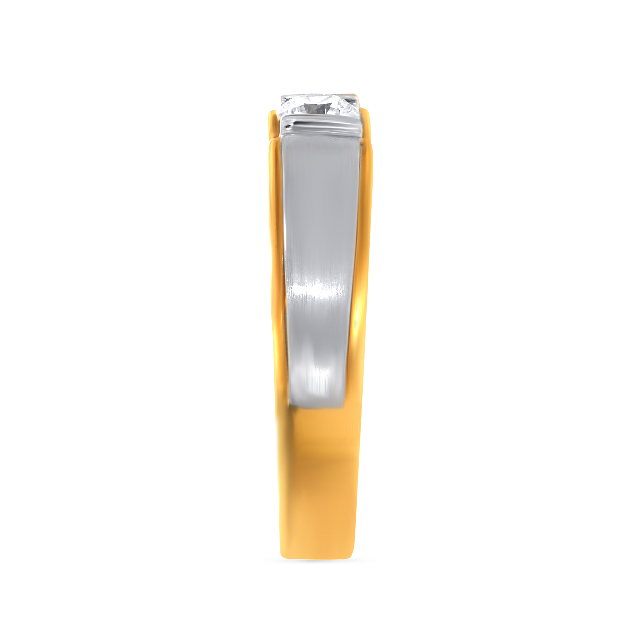 Streamy Calmness Men Solitaire Ring - Senco Gold and Diamonds