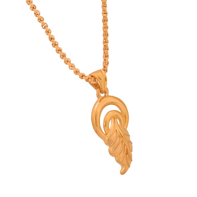 Leafy Love Gold Pendant - Senco Gold and Diamonds