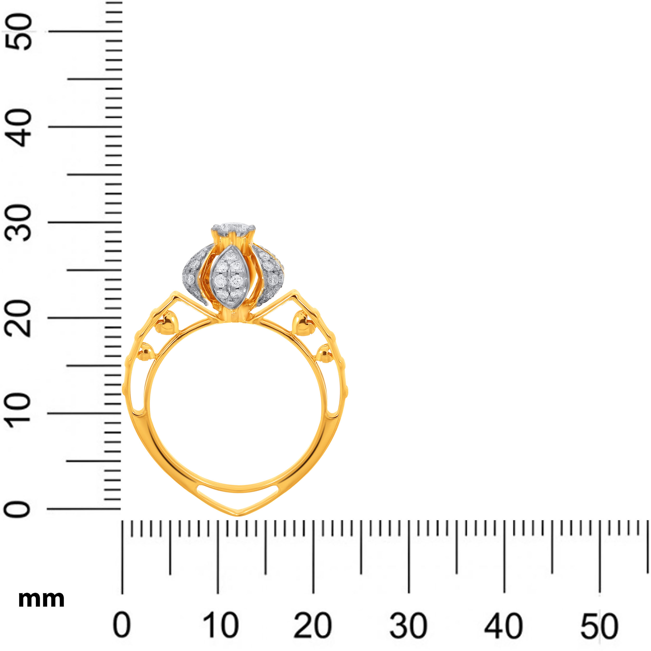 Adorable Bloom Solitaire Ring - Senco Gold and Diamonds