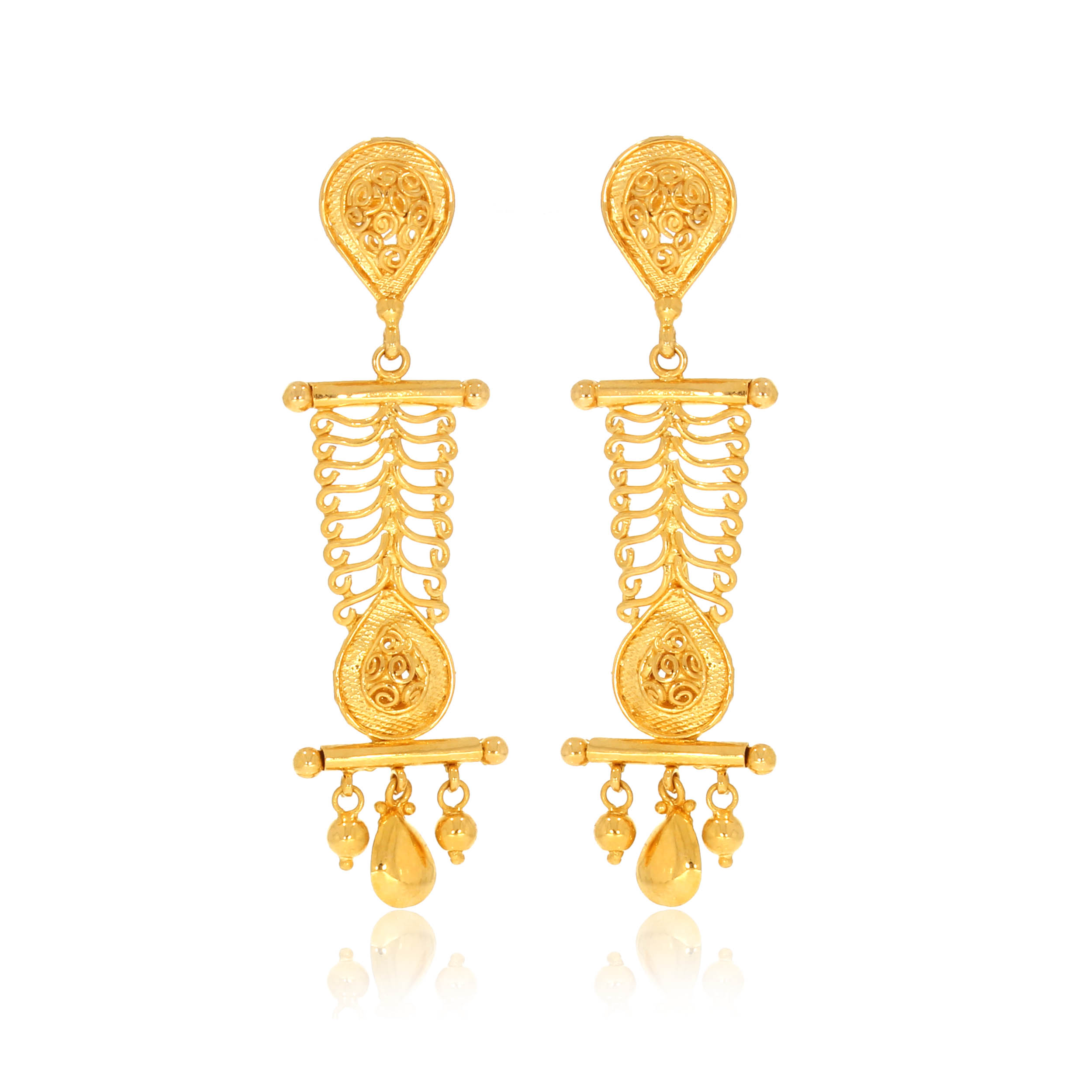 Expressive Craft Gold Earrings - Senco Gold and Diamonds