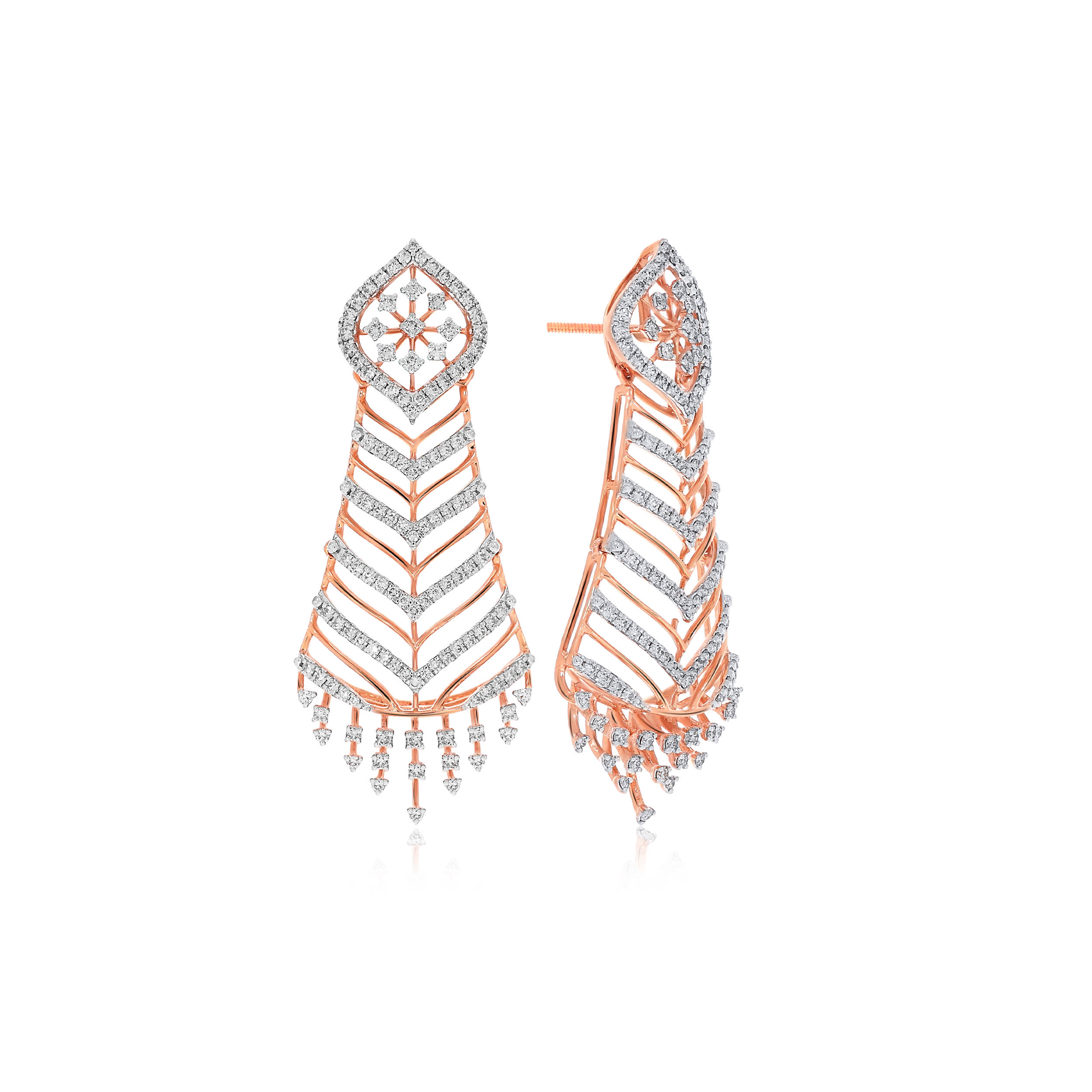 Galaxy Brilliance Diamond Earrings - Senco Gold and Diamonds