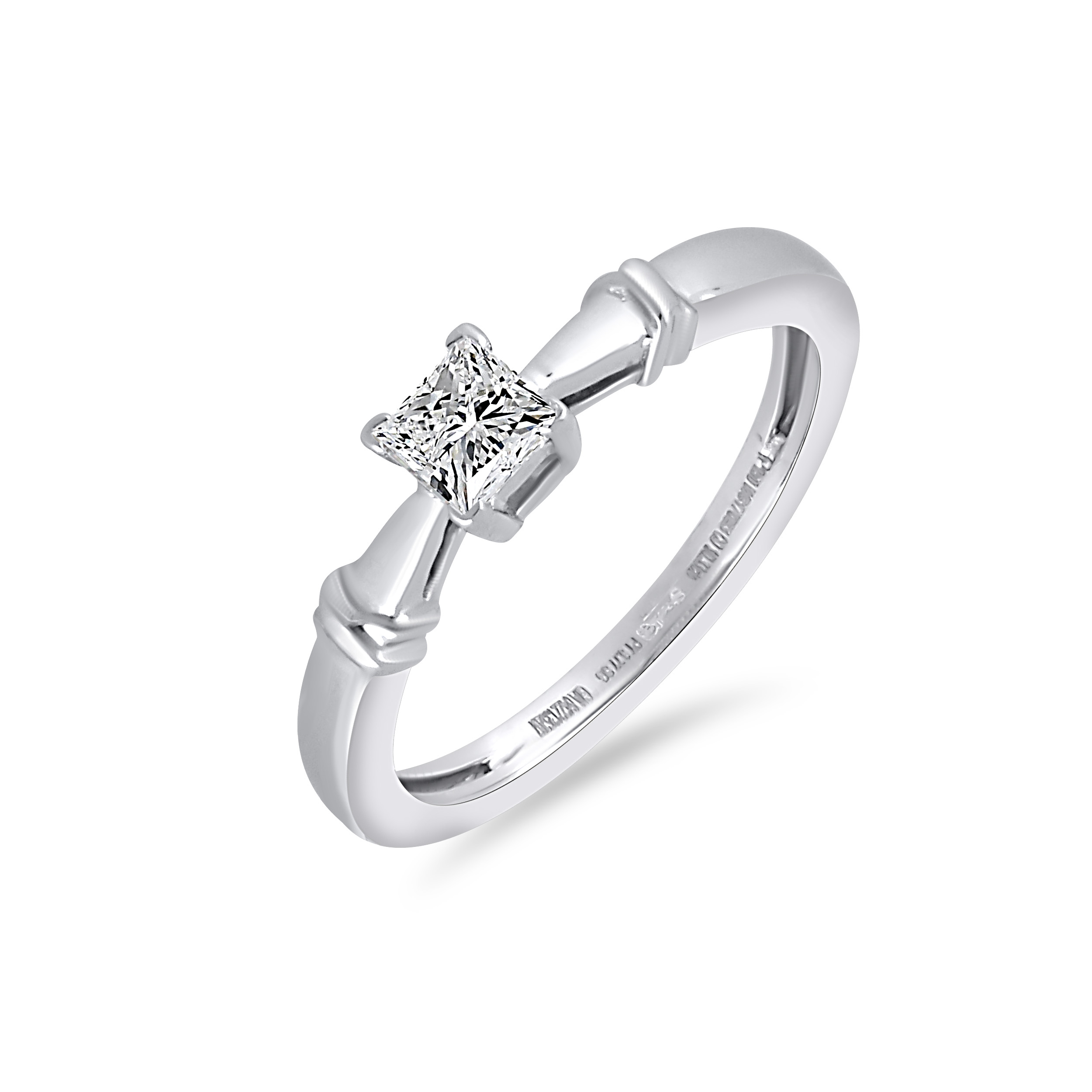 Touch and Pinch Platinum Ring - Senco Gold and Diamonds