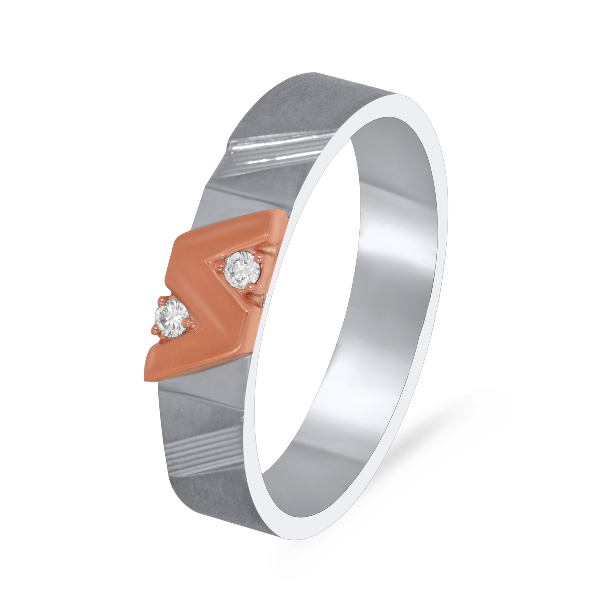N-Chanting Dazzle Platinum Band Ring - Senco Gold and Diamonds