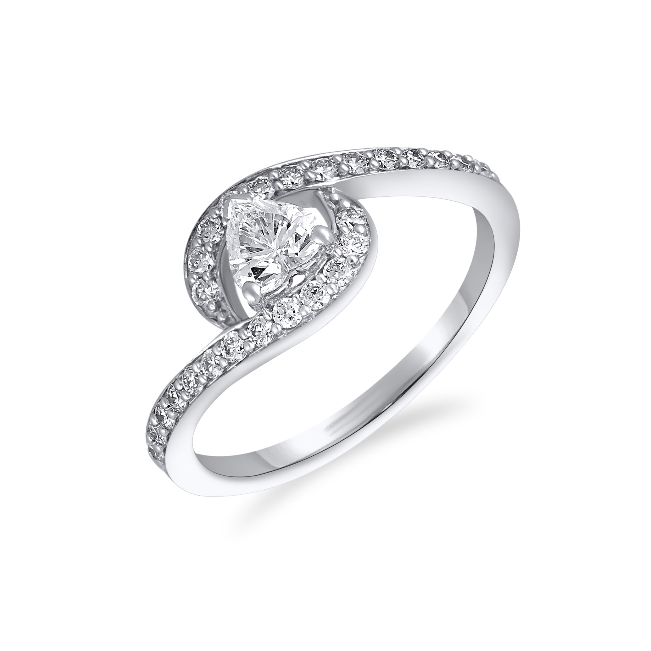 Grand Curve Platinum Ring - Senco Gold and Diamonds