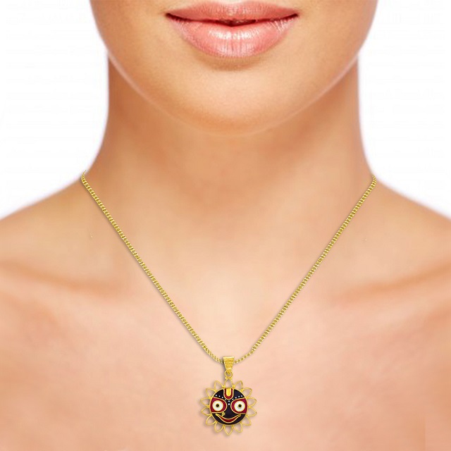 Deity Charm Gold Pendant - Senco Gold and Diamonds