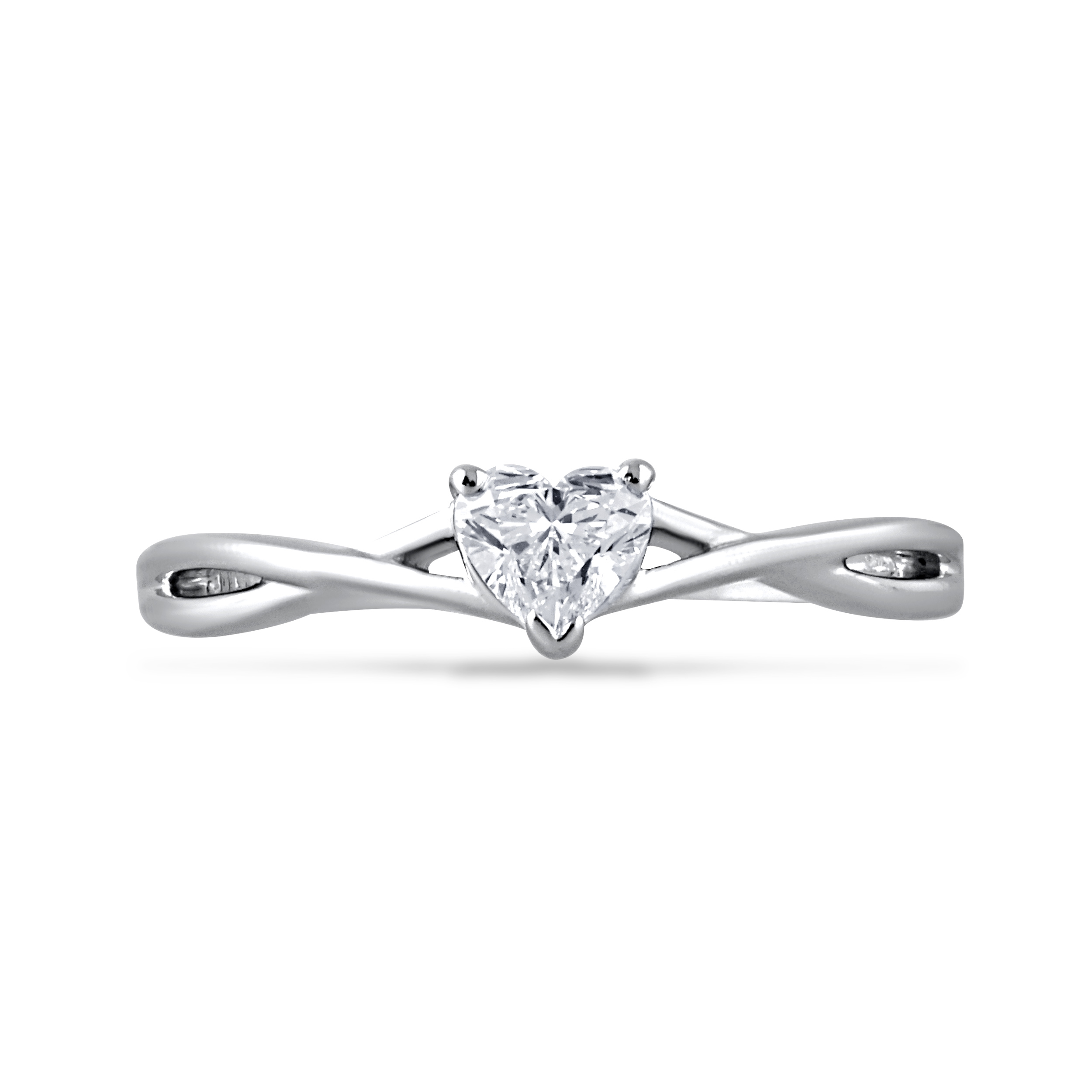 Crisscrossed Love Platinum Ring - Senco Gold and Diamonds