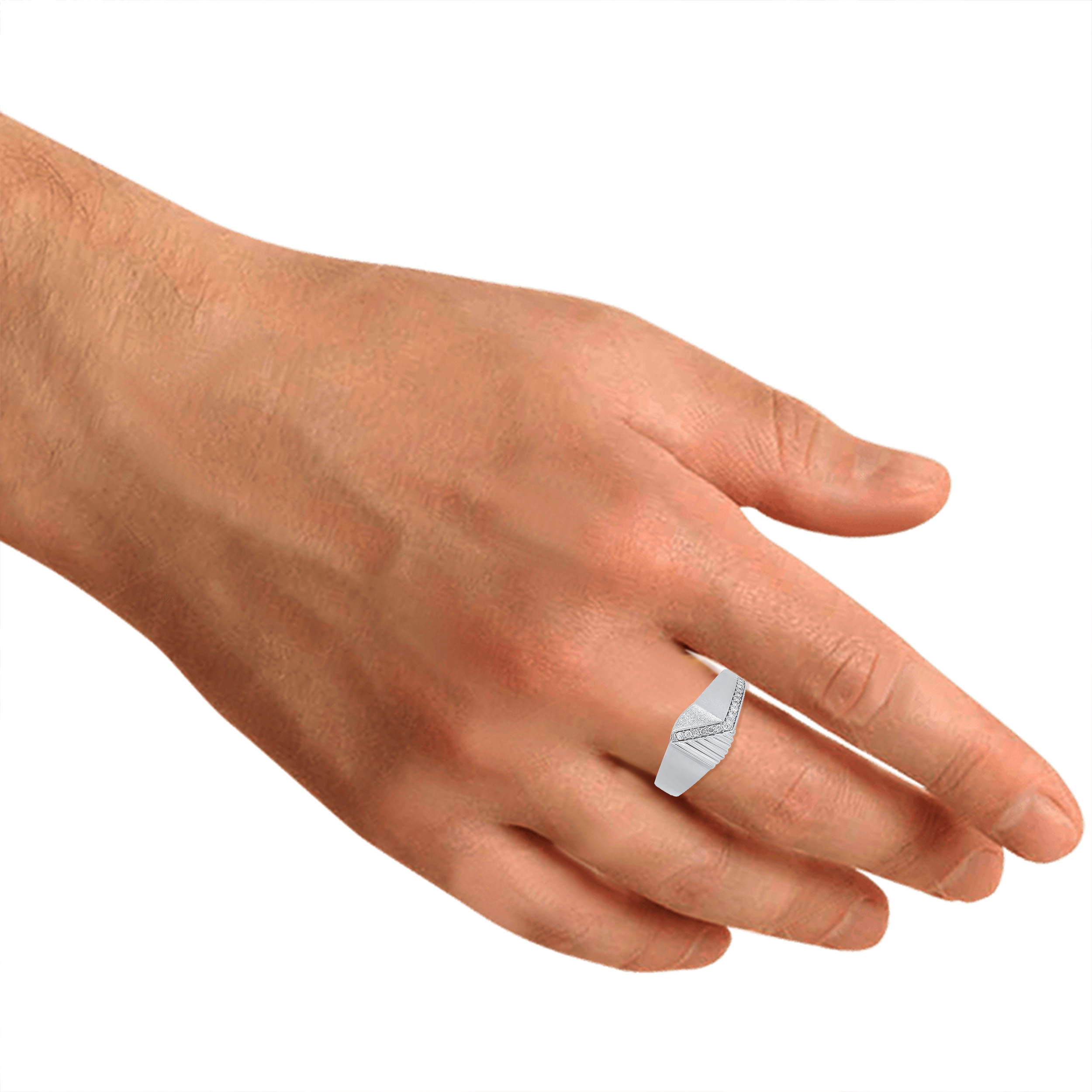 Gallant Glimmer Platinum Ring - Senco Gold and Diamonds