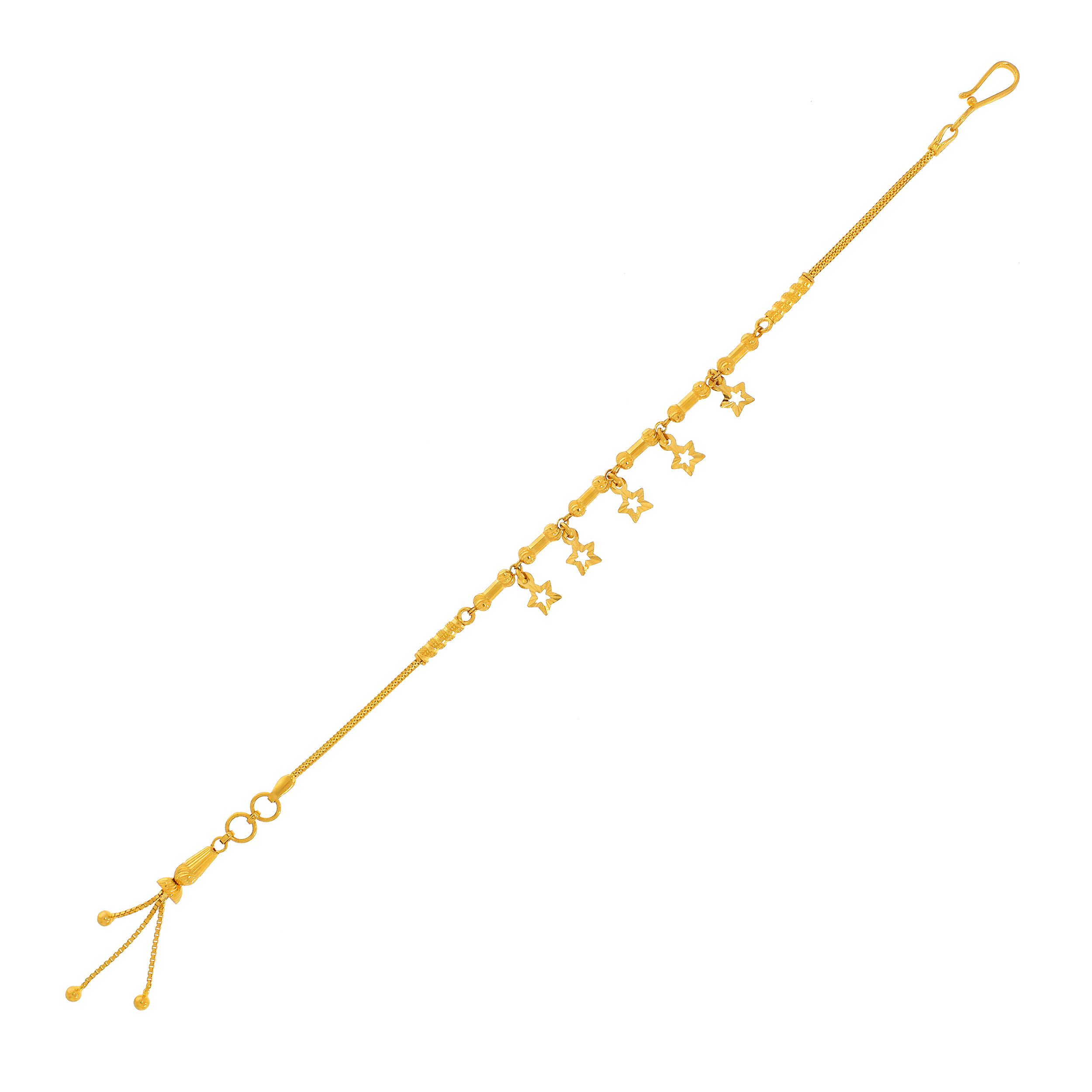 Dangling Stars Gold Charmslet - Senco Gold and Diamonds