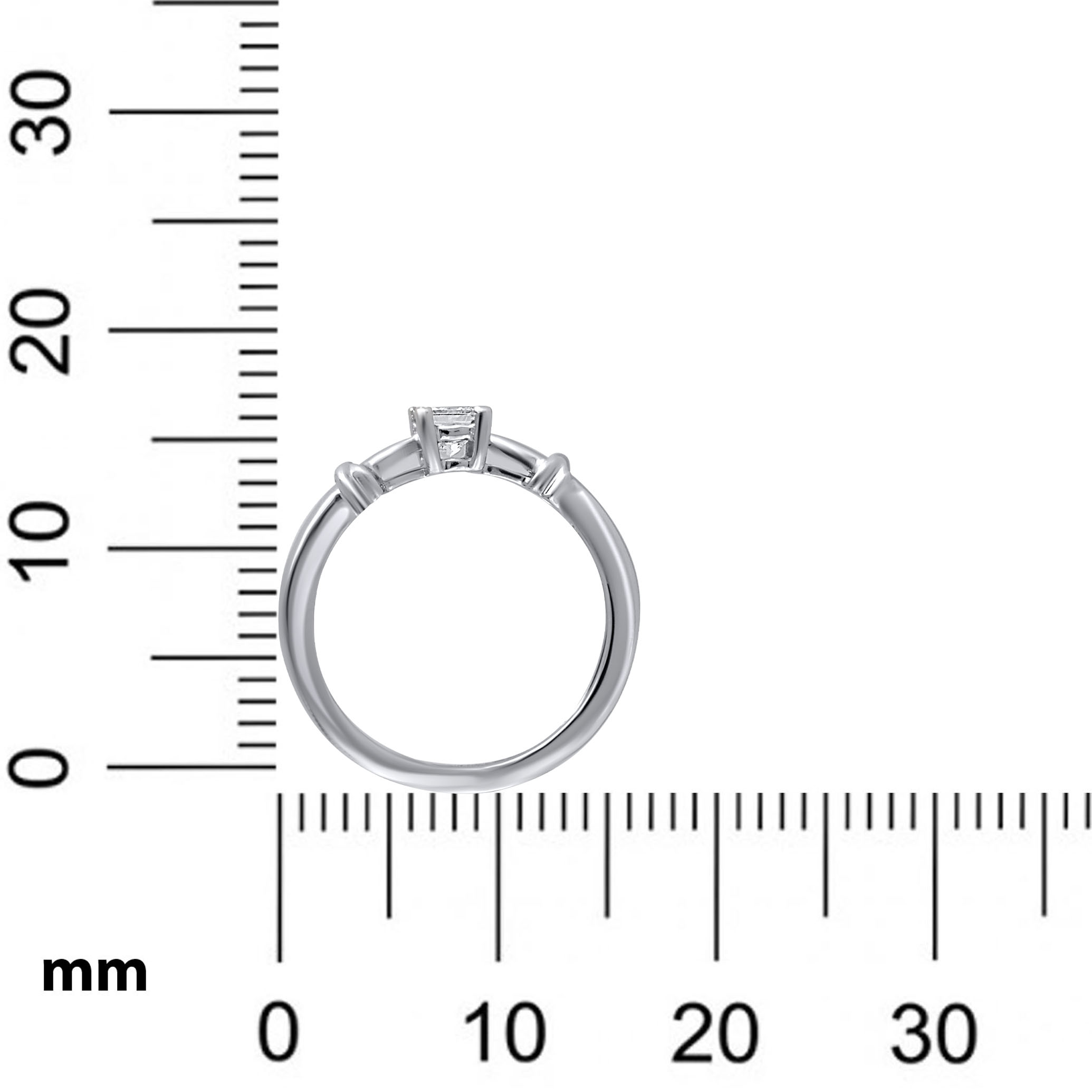 Touch and Pinch Platinum Ring - Senco Gold and Diamonds