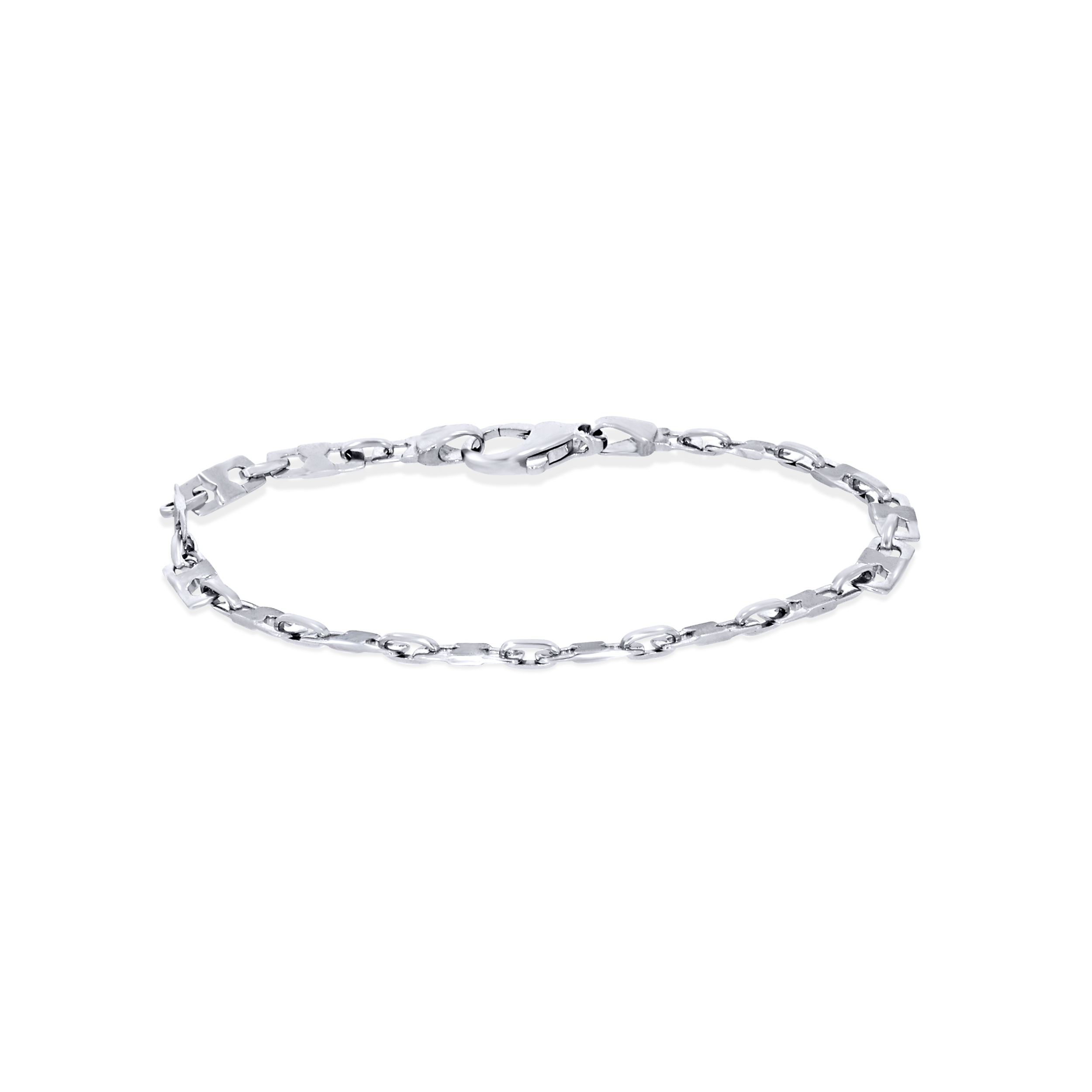 Trendy Mister Men Platinum Wristlet - Senco Gold and Diamonds