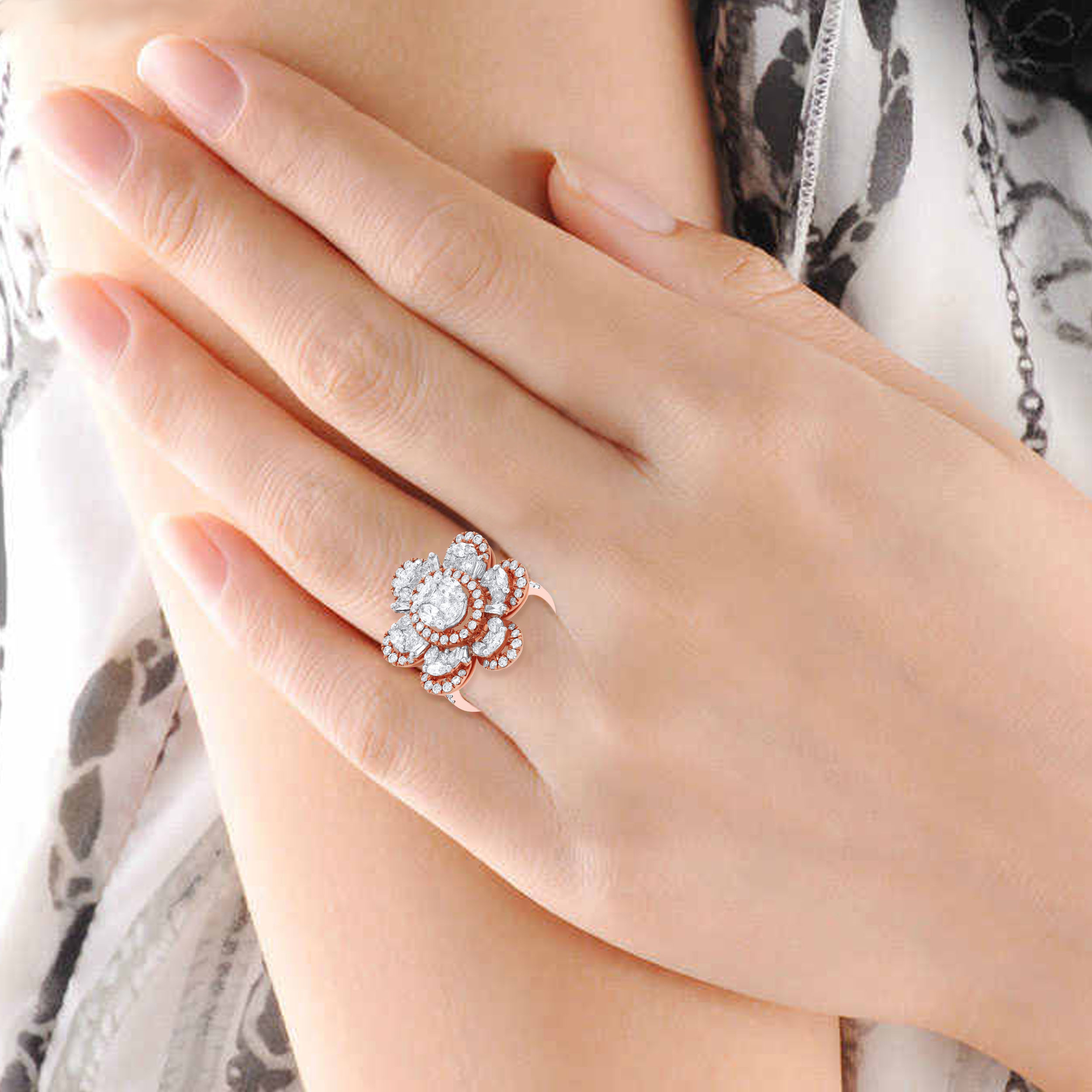 Wildflower Whisper Diamond Ring - Senco Gold and Diamonds