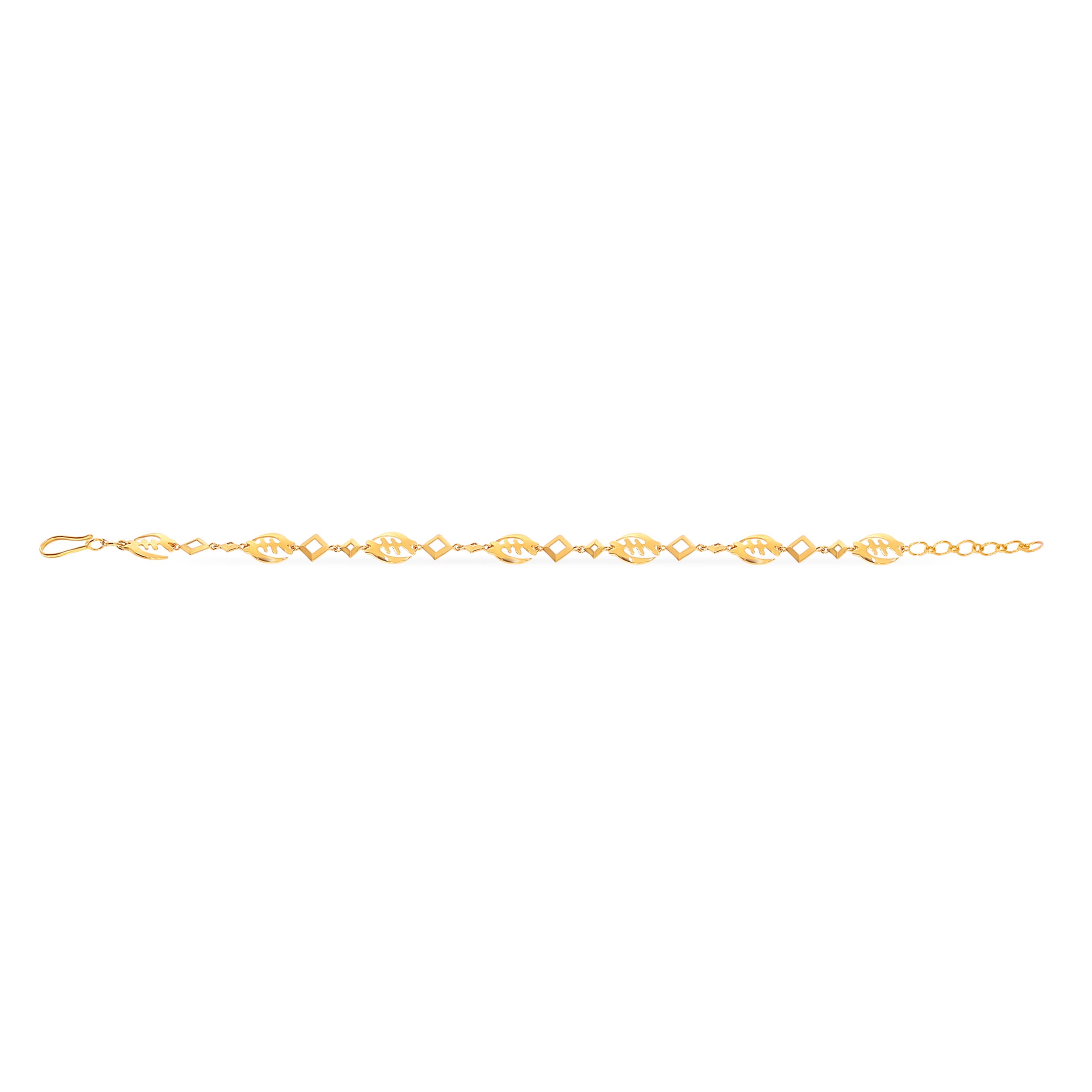 Fashionable Whirls Gold Bracelet - Senco Gold and Diamonds