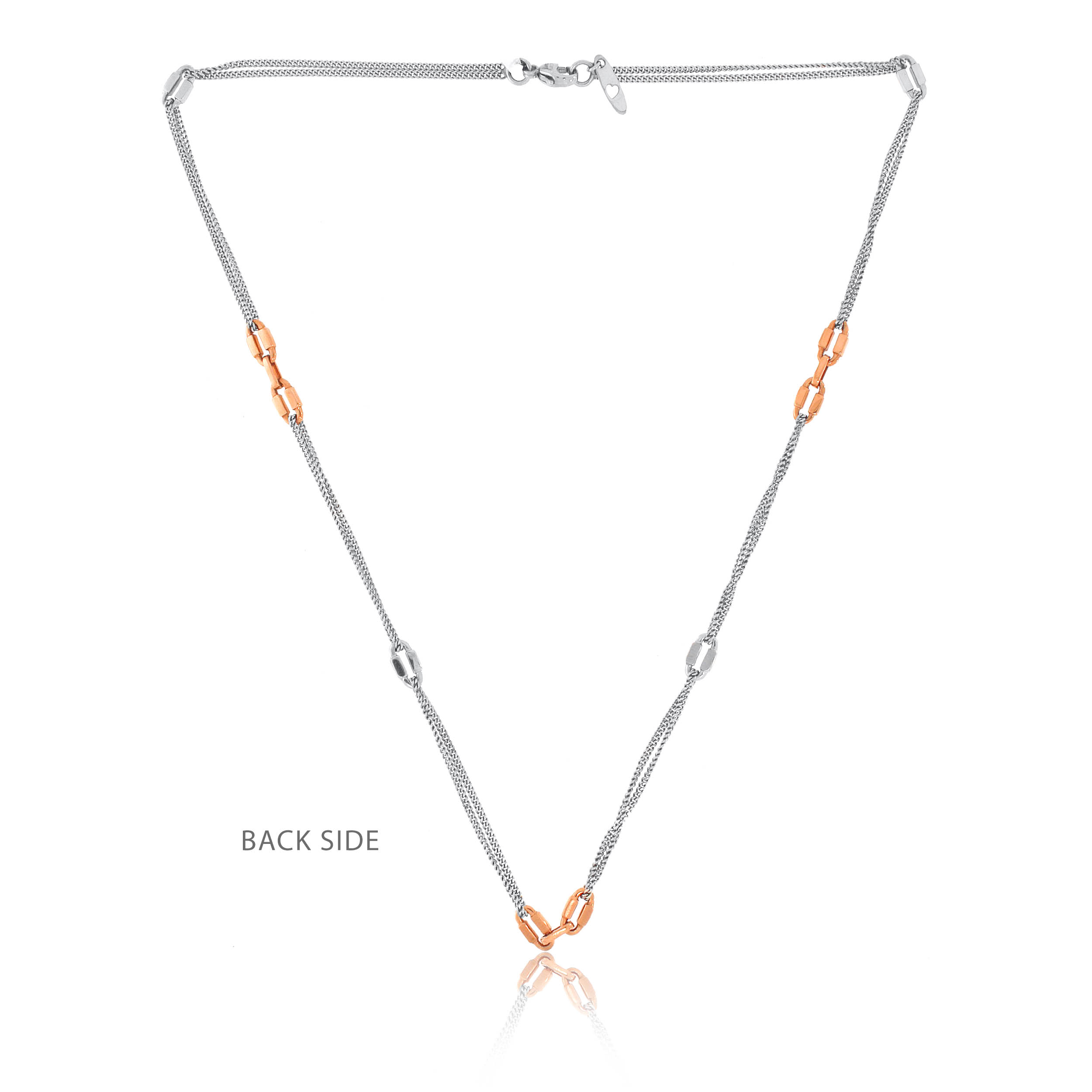 Blade Style Layered Platinum Necklace - Senco Gold and Diamonds
