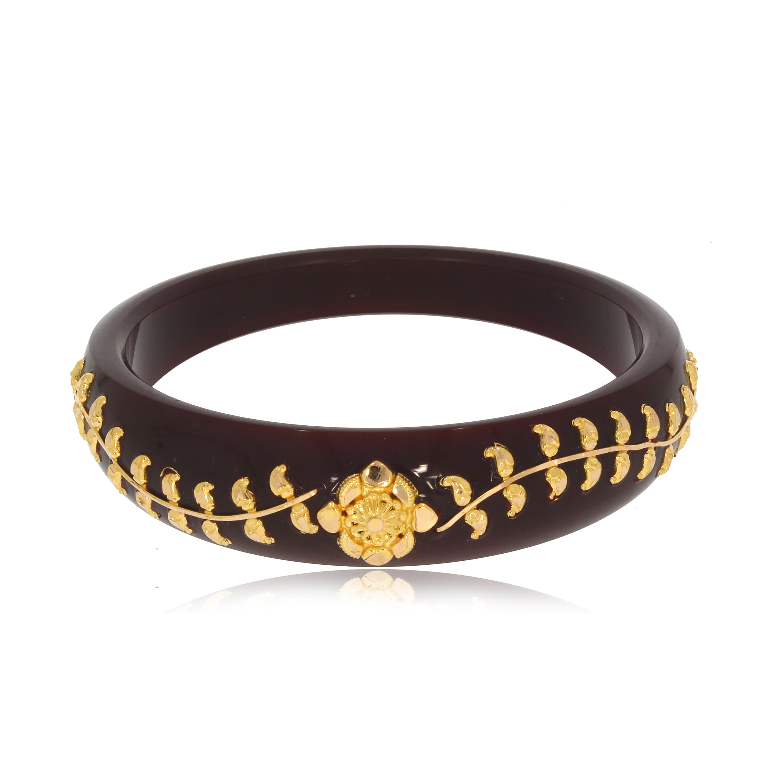 Mystic Art Gold Pola Bangle - Senco Gold and Diamonds